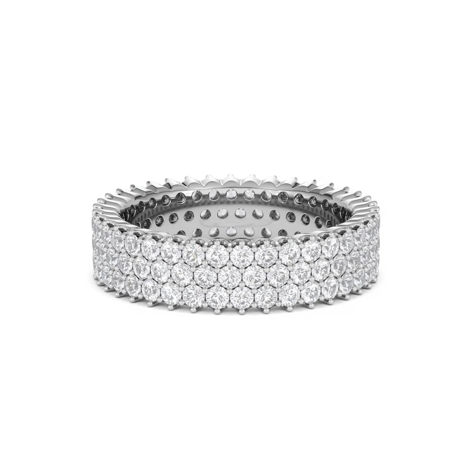 Jasmine Lab Diamond Pave Eternity Ring 2.00ct G/VS in 18K White Gold - Image 87