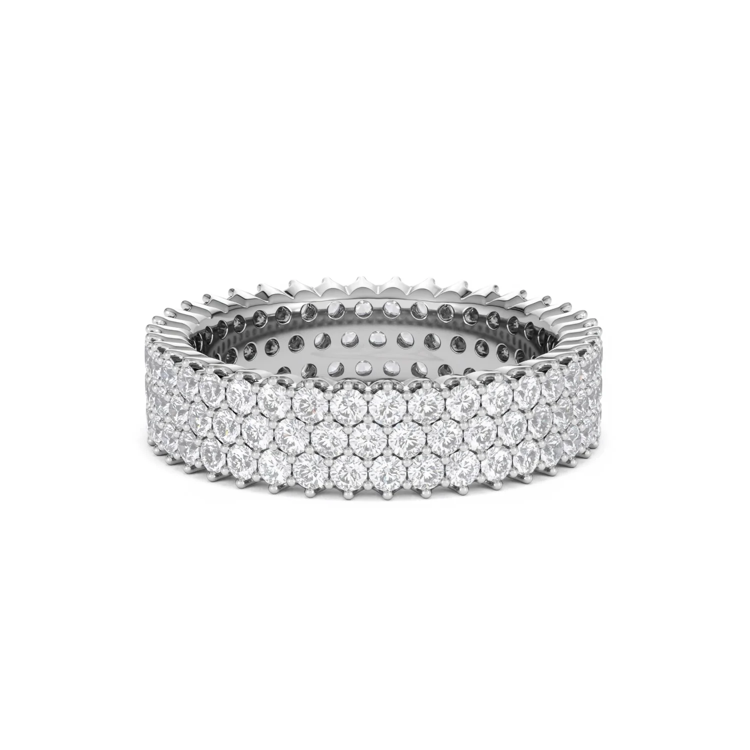 Jasmine Lab Diamond Pave Eternity Ring 2.00ct G/VS in Platinum - Image 12