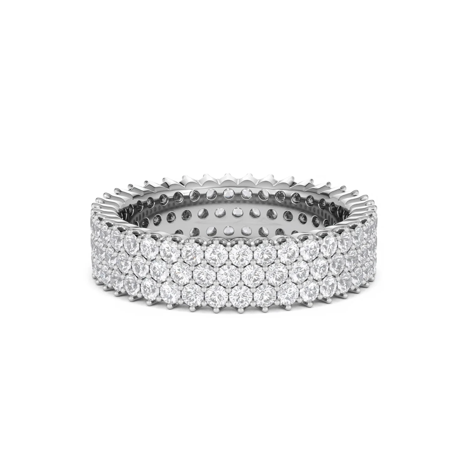 Jasmine Lab Diamond Pave Eternity Ring 2.00ct G/VS in Platinum - Image 14
