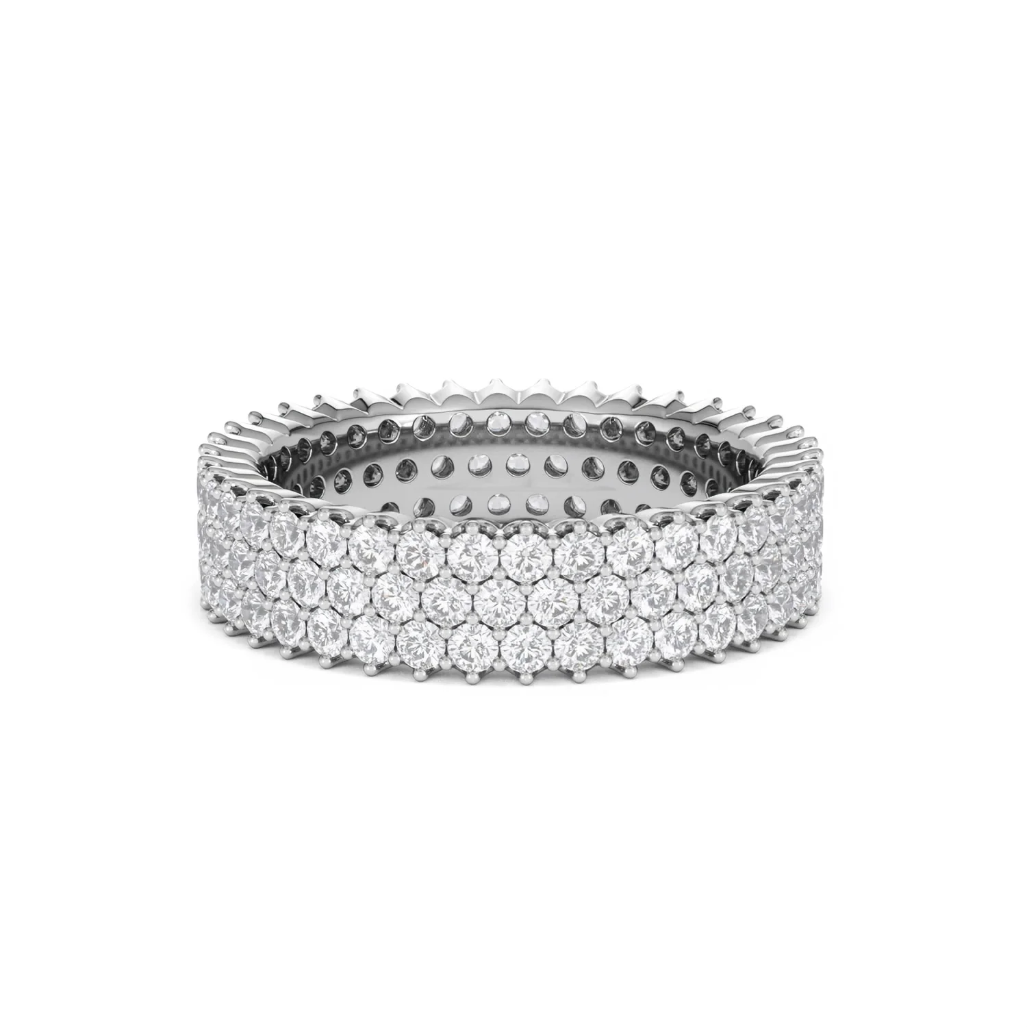 Jasmine Lab Diamond Pave Eternity Ring 2.00ct G/VS in Platinum - Image 16