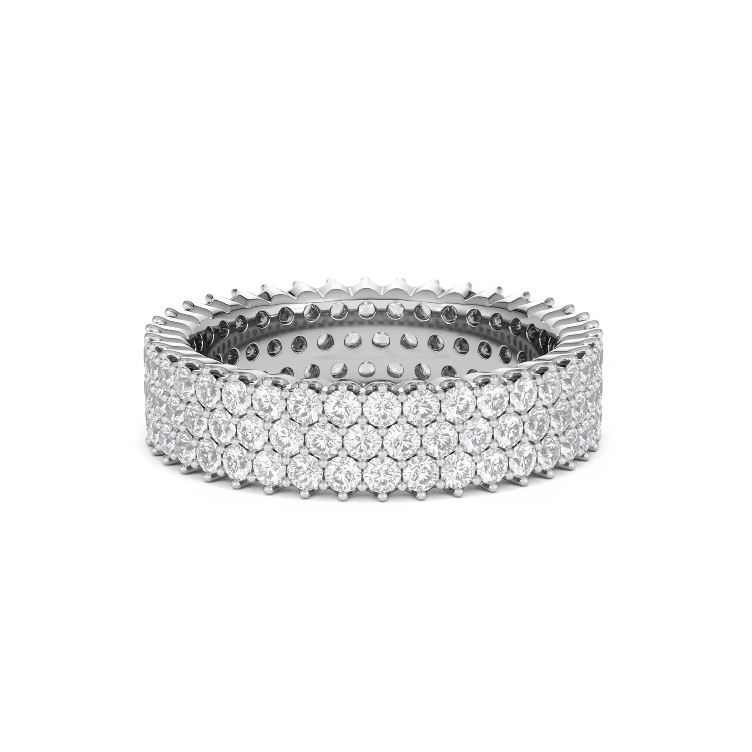 Jasmine Lab Diamond Pave Eternity Ring 2.00ct G/VS in Platinum - Image 18