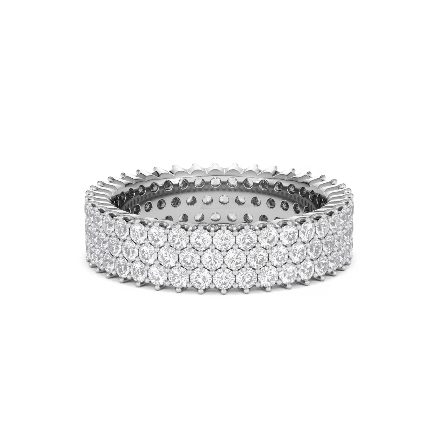 Jasmine Lab Diamond Pave Eternity Ring 2.00ct G/VS in Platinum - Image 41