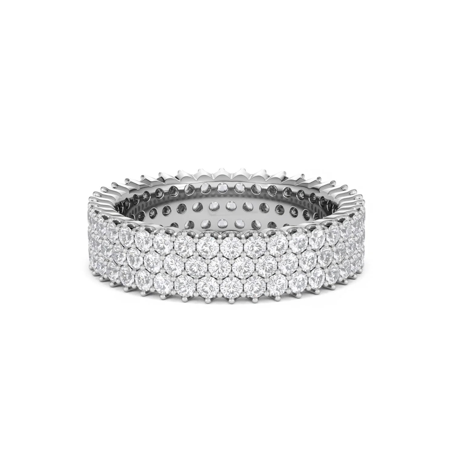Jasmine Lab Diamond Pave Eternity Ring 2.00ct G/VS in Platinum - Image 43