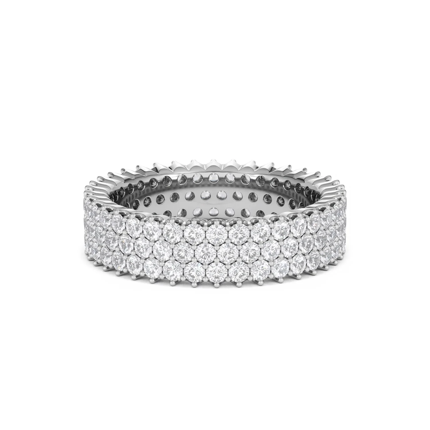 Jasmine Lab Diamond Pave Eternity Ring 2.00ct G/VS in Platinum - Image 47