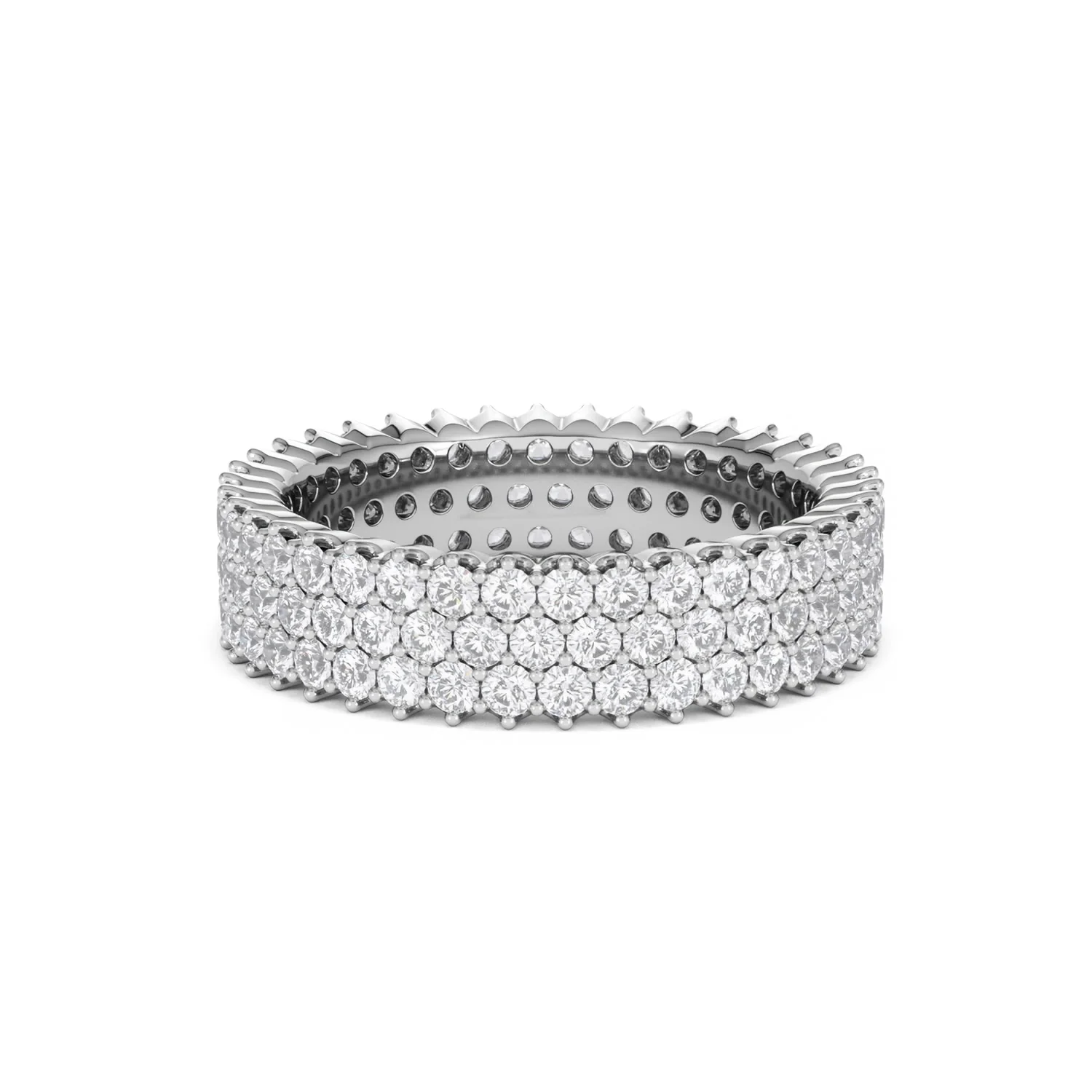 Jasmine Lab Diamond Pave Eternity Ring 2.00ct G/VS in Platinum - Image 62