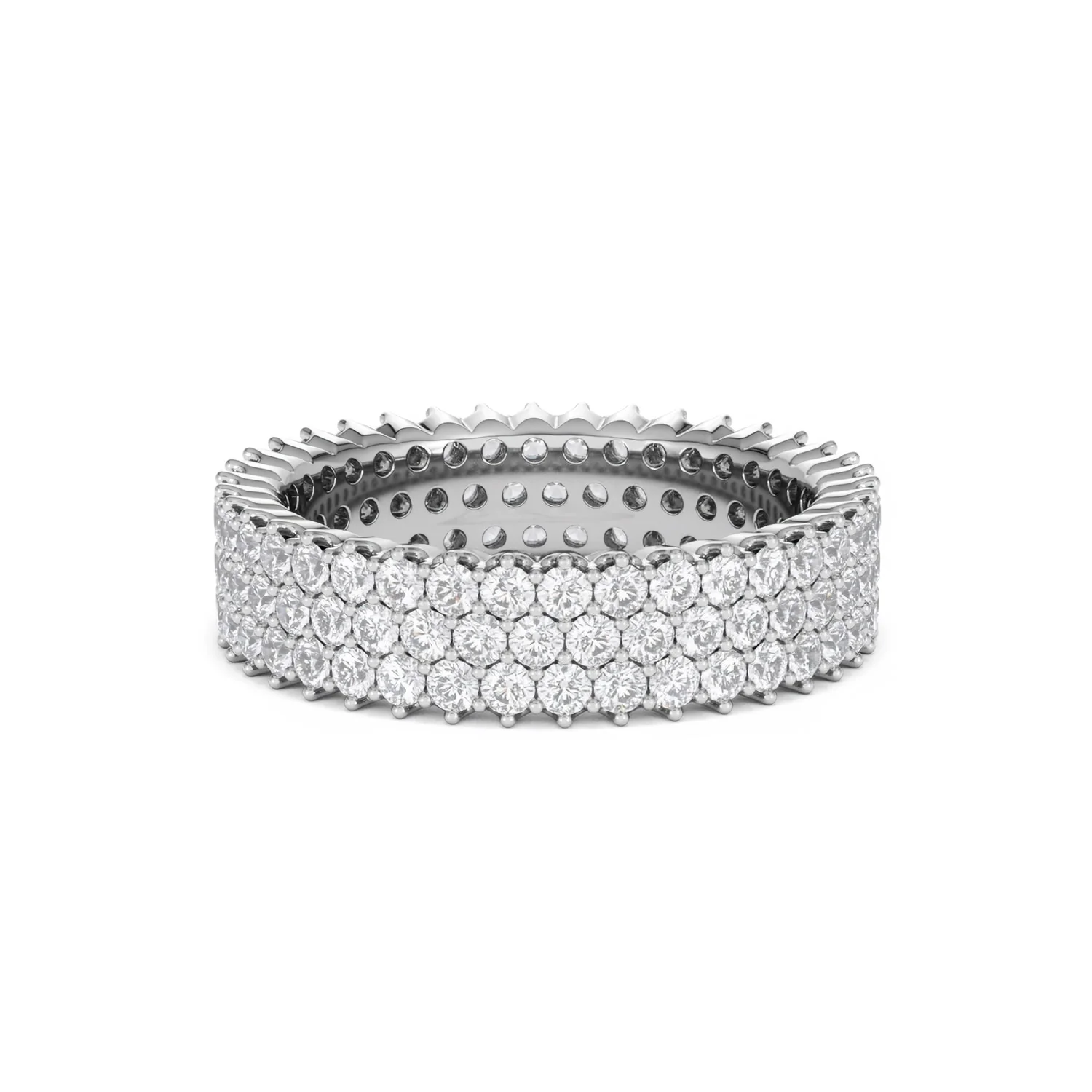 Jasmine Lab Diamond Pave Eternity Ring 2.00ct G/VS in Platinum - Image 83