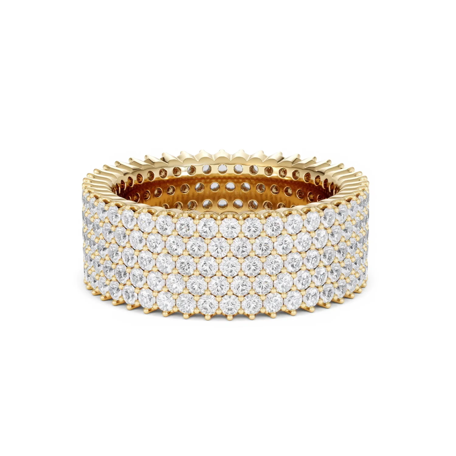 Jasmine Lab Diamond Pave Eternity Ring 3.00ct G/VS in 18K Gold - Image 16