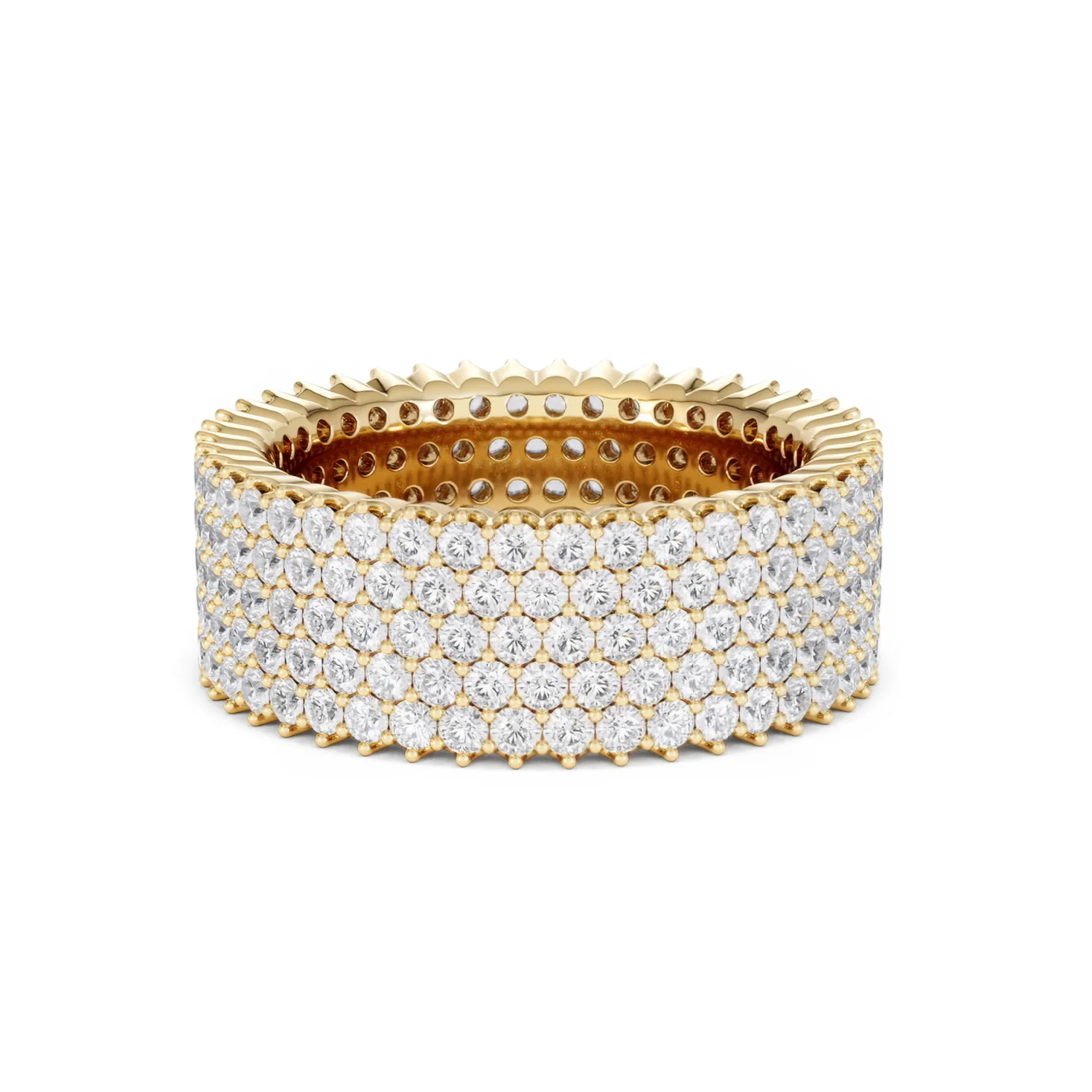 Jasmine Lab Diamond Pave Eternity Ring 3.00ct G/VS in 18K Gold - Image 30