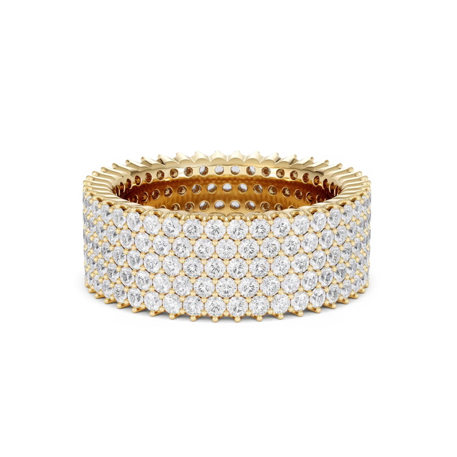 Jasmine Lab Diamond Pave Eternity Ring 3.00ct G/VS in 18K Gold - Image 43