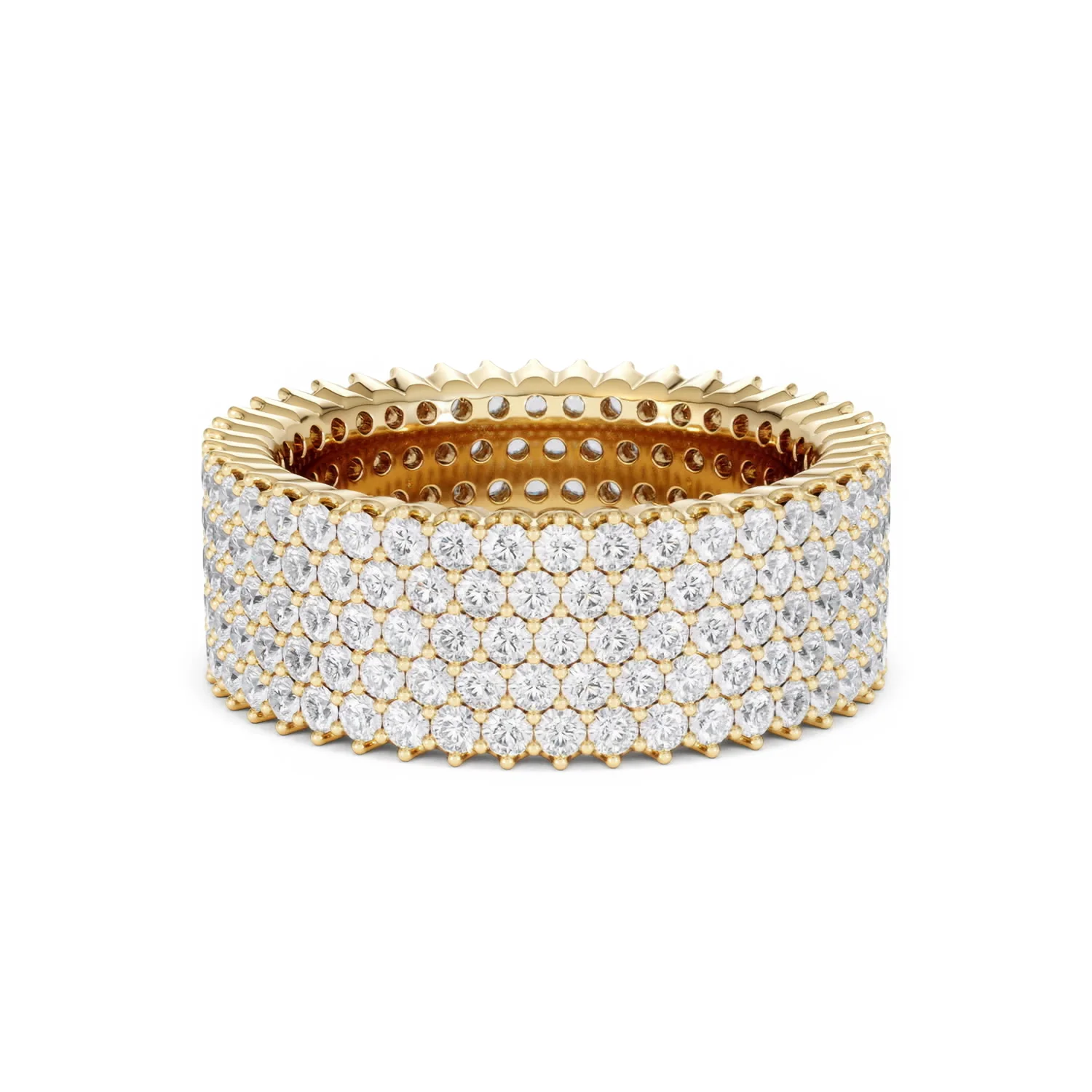 Jasmine Lab Diamond Pave Eternity Ring 3.00ct G/VS in 18K Gold - Image 54