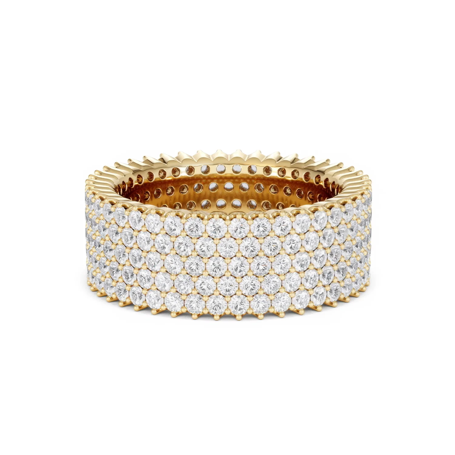 Jasmine Lab Diamond Pave Eternity Ring 3.00ct G/VS in 18K Gold - Image 62