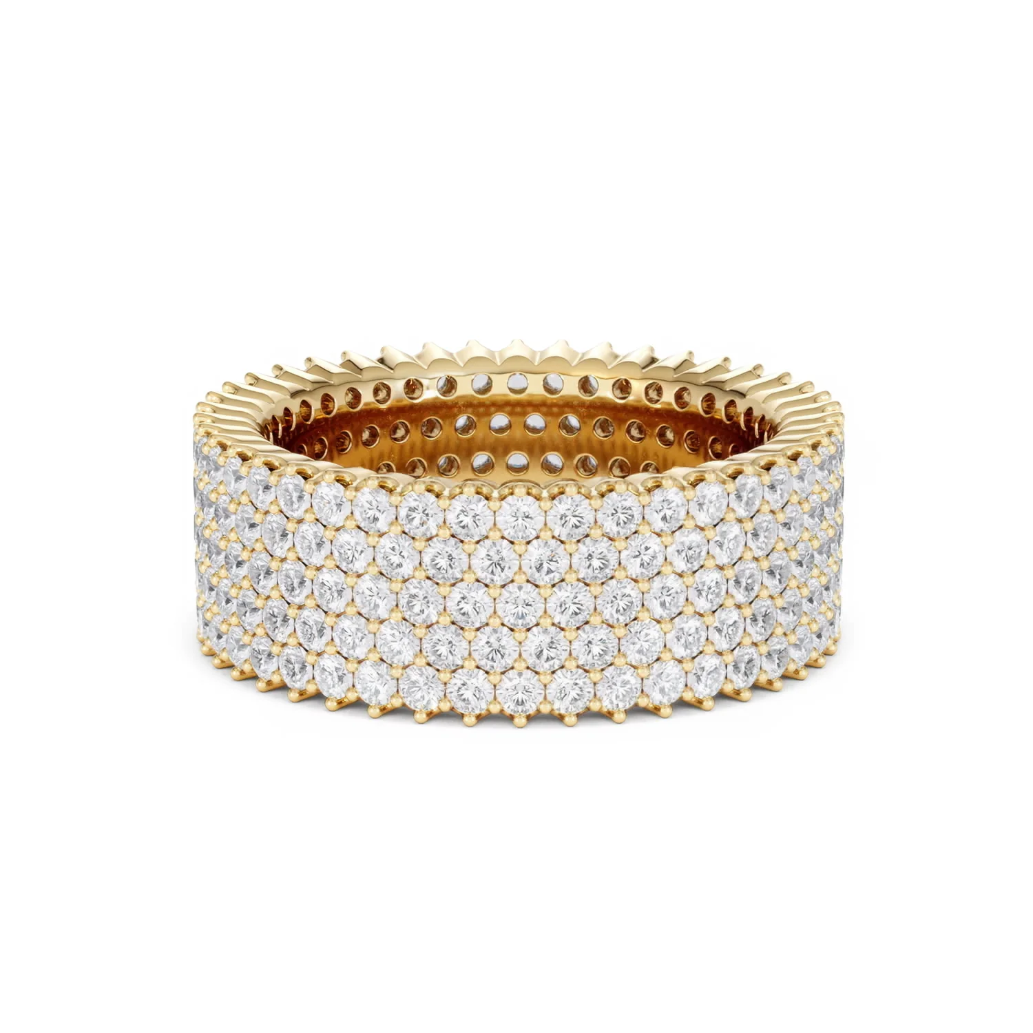 Jasmine Lab Diamond Pave Eternity Ring 3.00ct G/VS in 18K Gold - Image 63