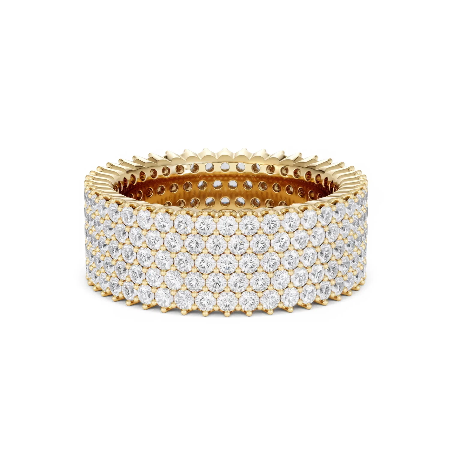 Jasmine Lab Diamond Pave Eternity Ring 3.00ct G/VS in 18K Gold - Image 65