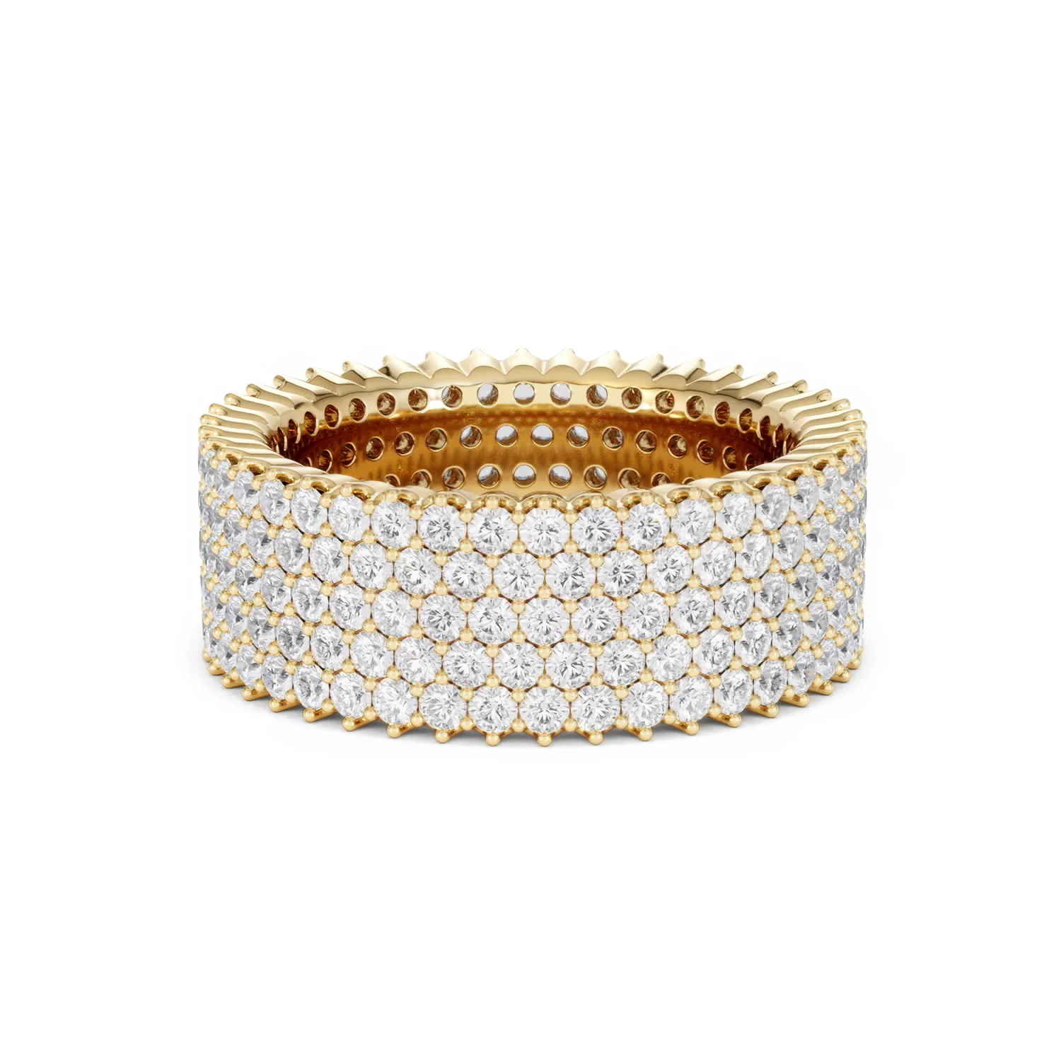 Jasmine Lab Diamond Pave Eternity Ring 3.00ct G/VS in 18K Gold - Image 71