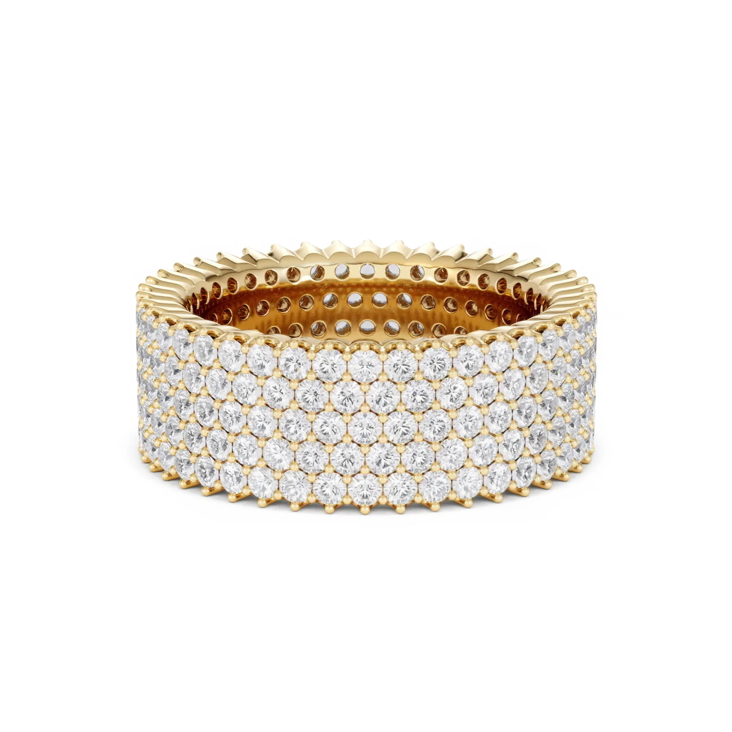 Jasmine Lab Diamond Pave Eternity Ring 3.00ct G/VS in 18K Gold - Image 78