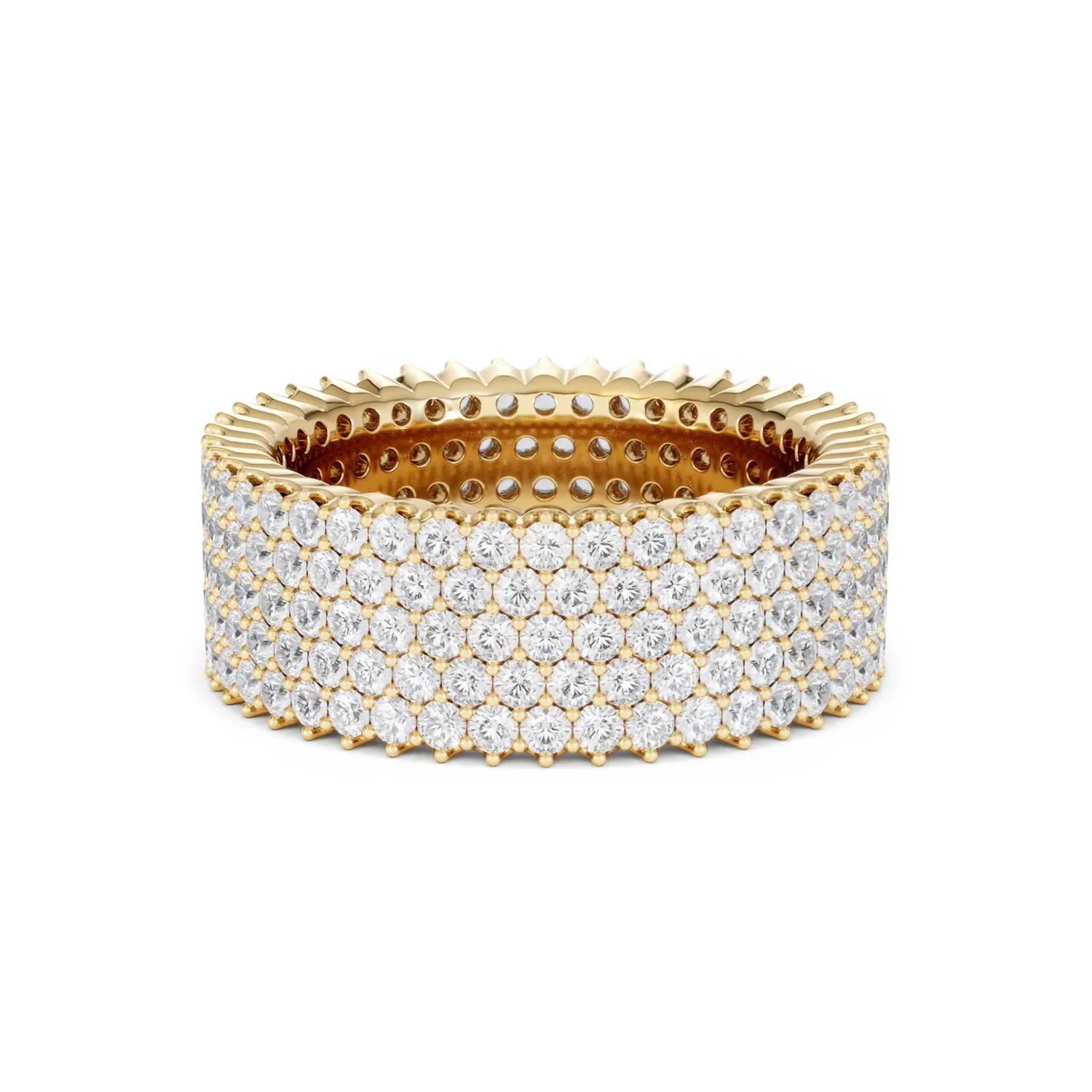 Jasmine Lab Diamond Pave Eternity Ring 3.00ct G/VS in 18K Gold - Image 82