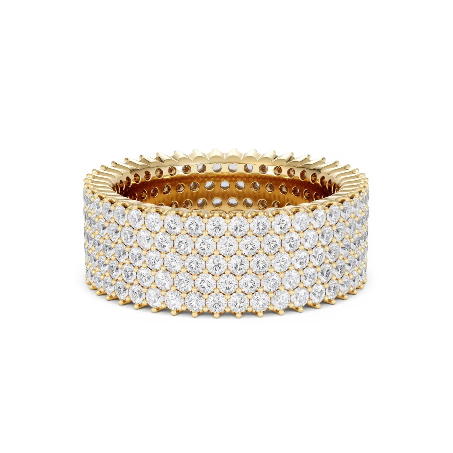 Jasmine Lab Diamond Pave Eternity Ring 3.00ct G/VS in 18K Gold - Image 83