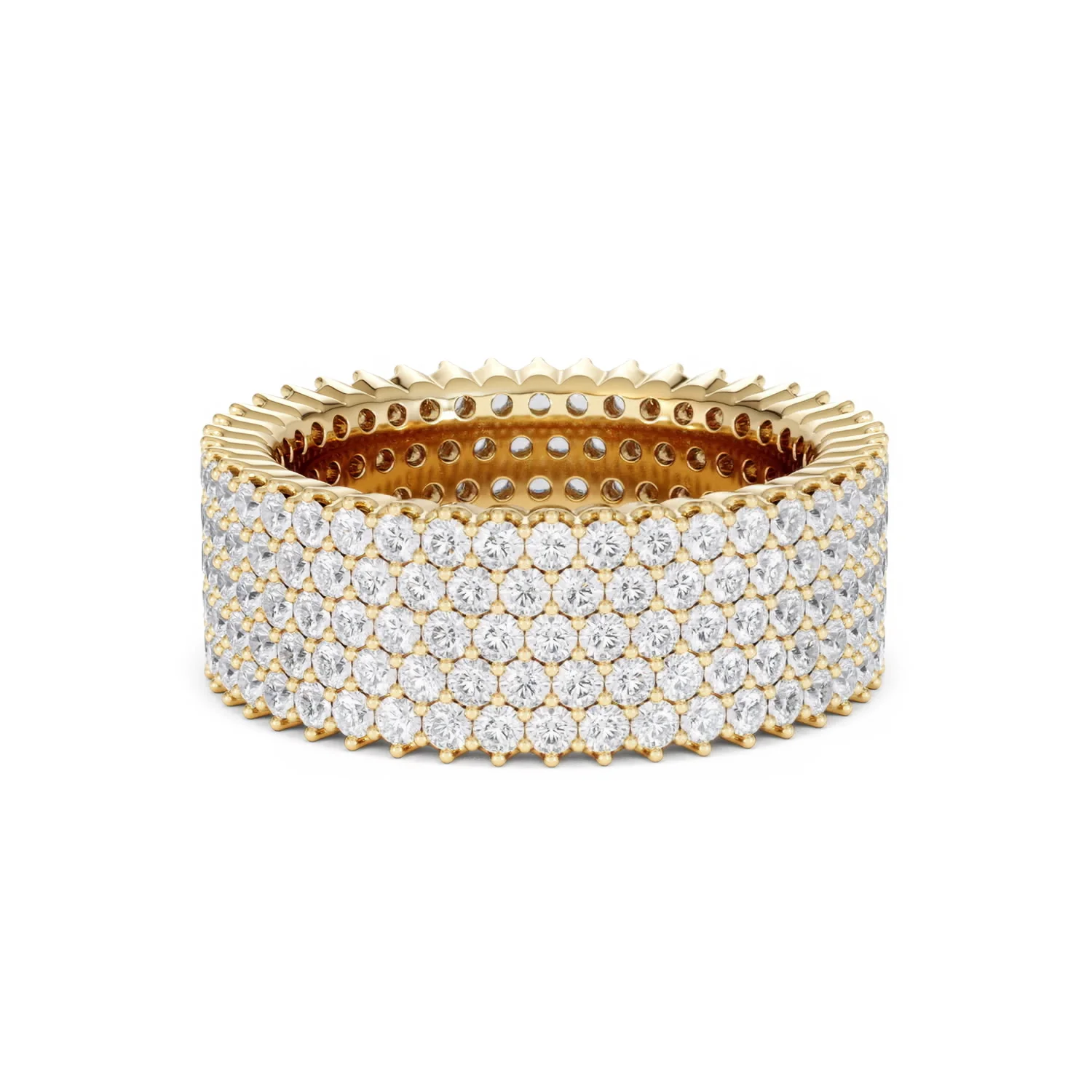 Jasmine Lab Diamond Pave Eternity Ring 3.00ct G/VS in 18K Gold - Image 84