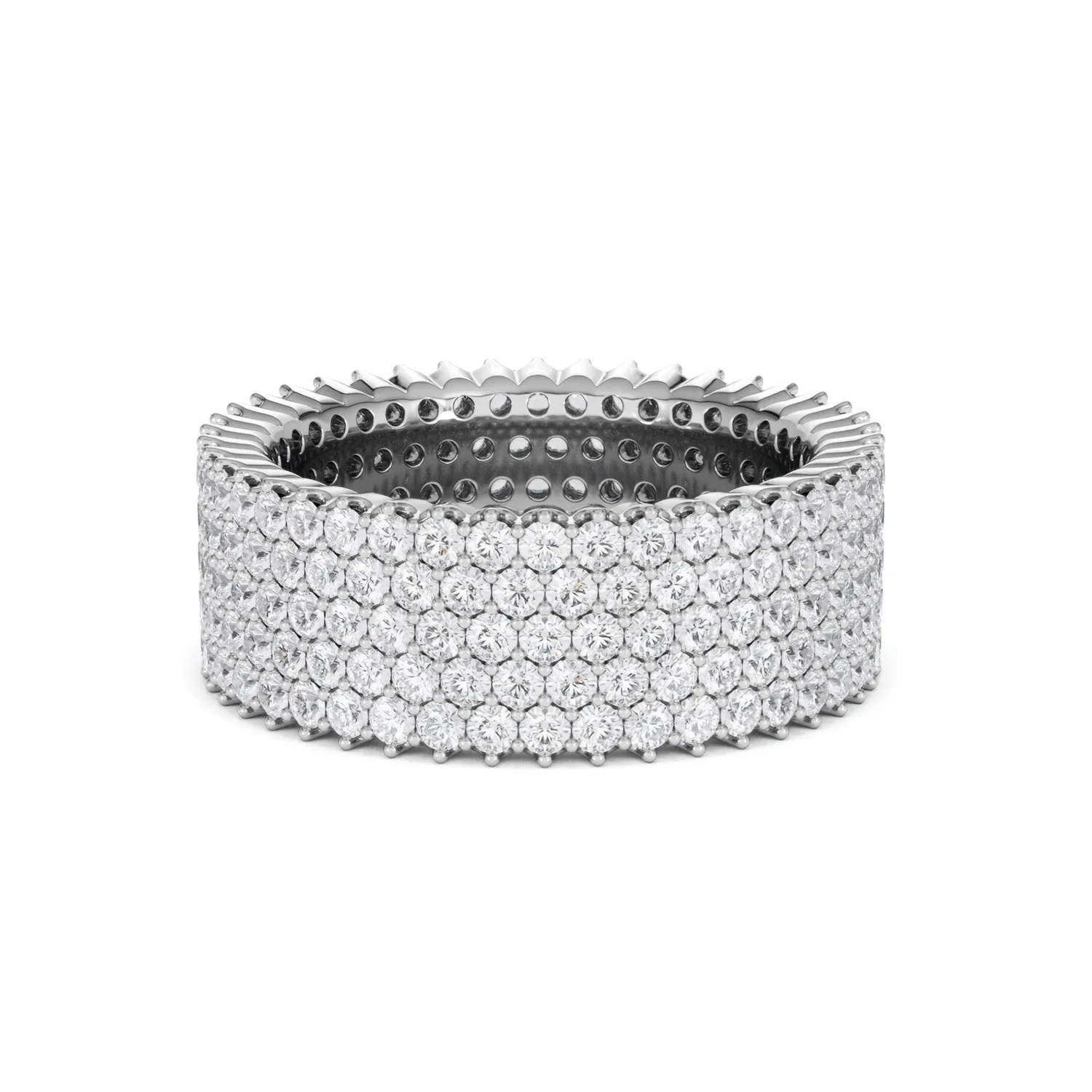 Jasmine Lab Diamond Pave Eternity Ring 3.00ct G/VS in 18K White Gold - Image 14