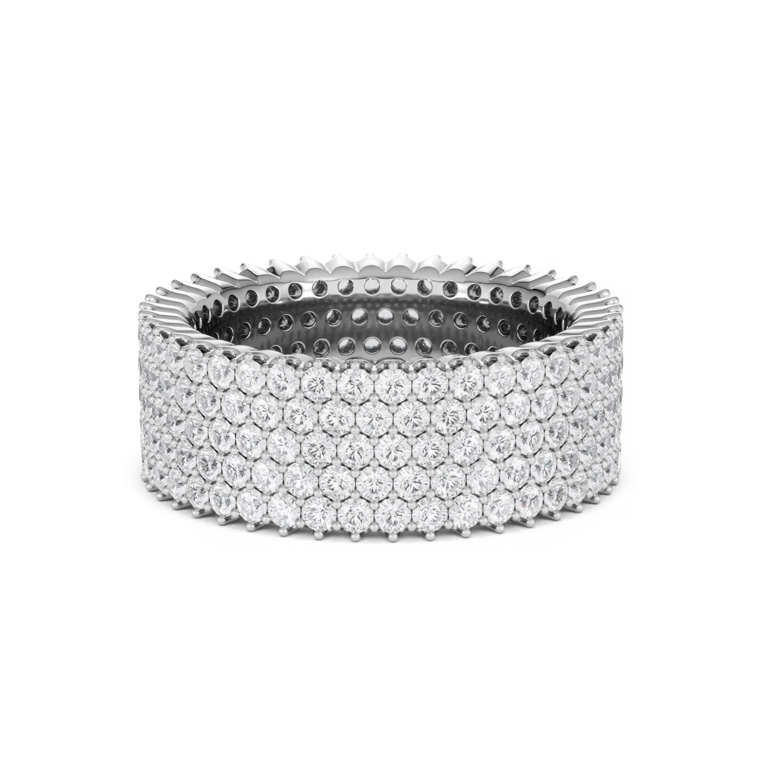 Jasmine Lab Diamond Pave Eternity Ring 3.00ct G/VS in 18K White Gold - Image 39