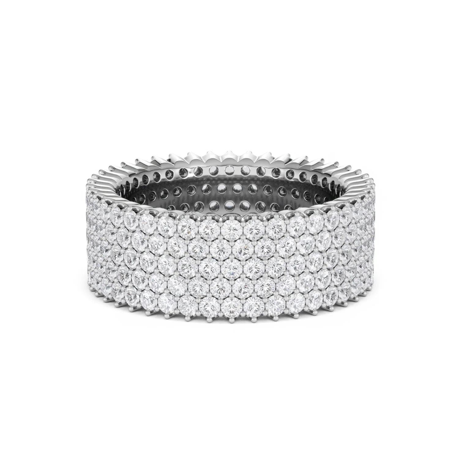 Jasmine Lab Diamond Pave Eternity Ring 3.00ct G/VS in 18K White Gold - Image 65