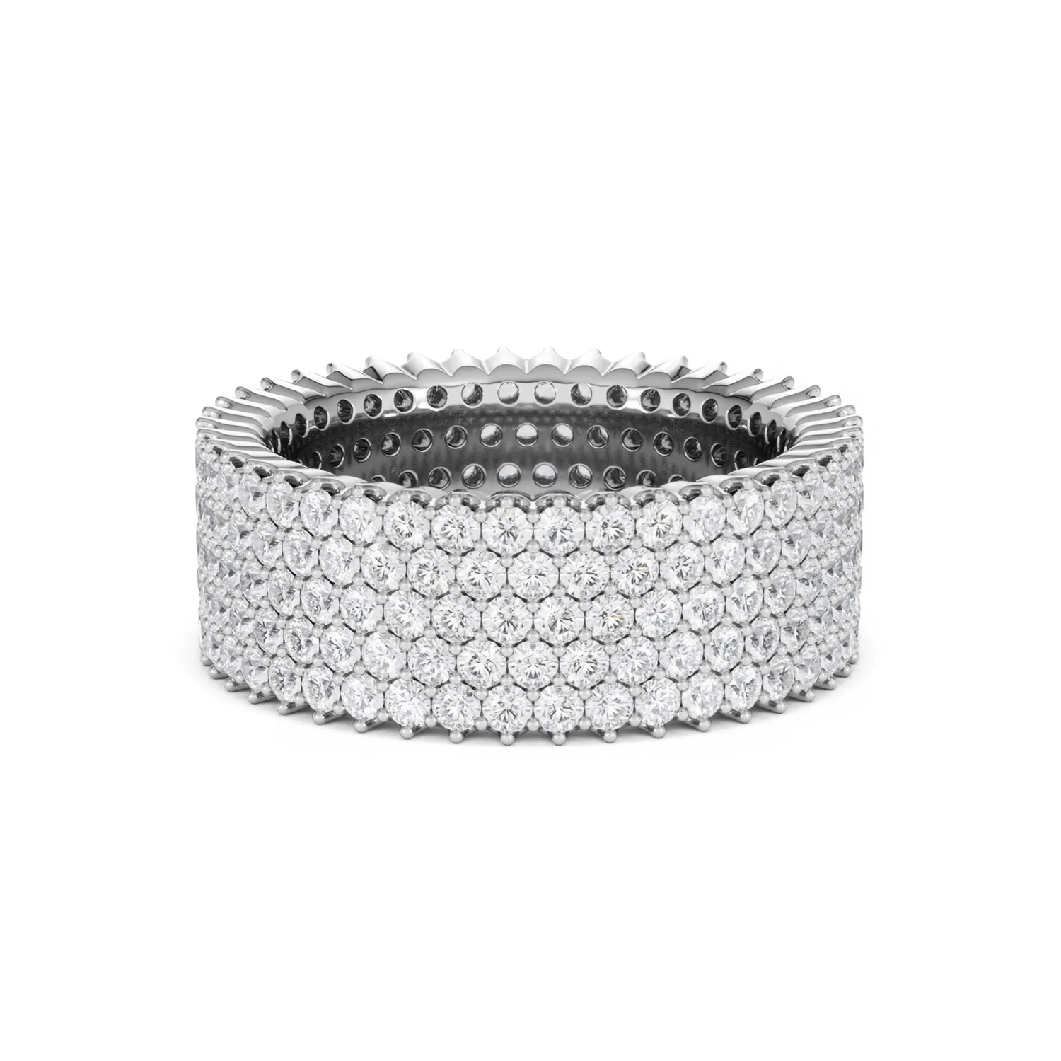 Jasmine Lab Diamond Pave Eternity Ring 3.00ct G/VS in 18K White Gold - Image 83