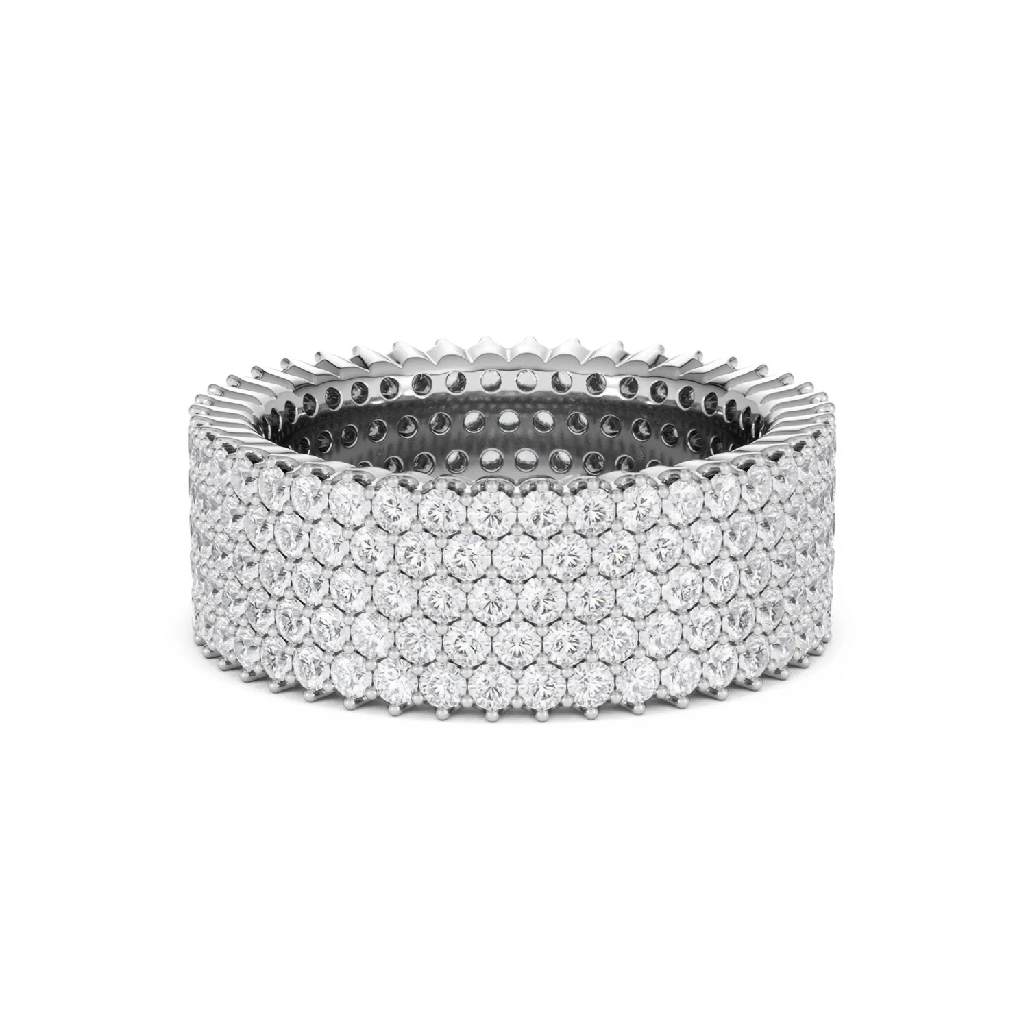 Jasmine Lab Diamond Pave Eternity Ring 3.00ct G/VS in 18K White Gold - Image 85