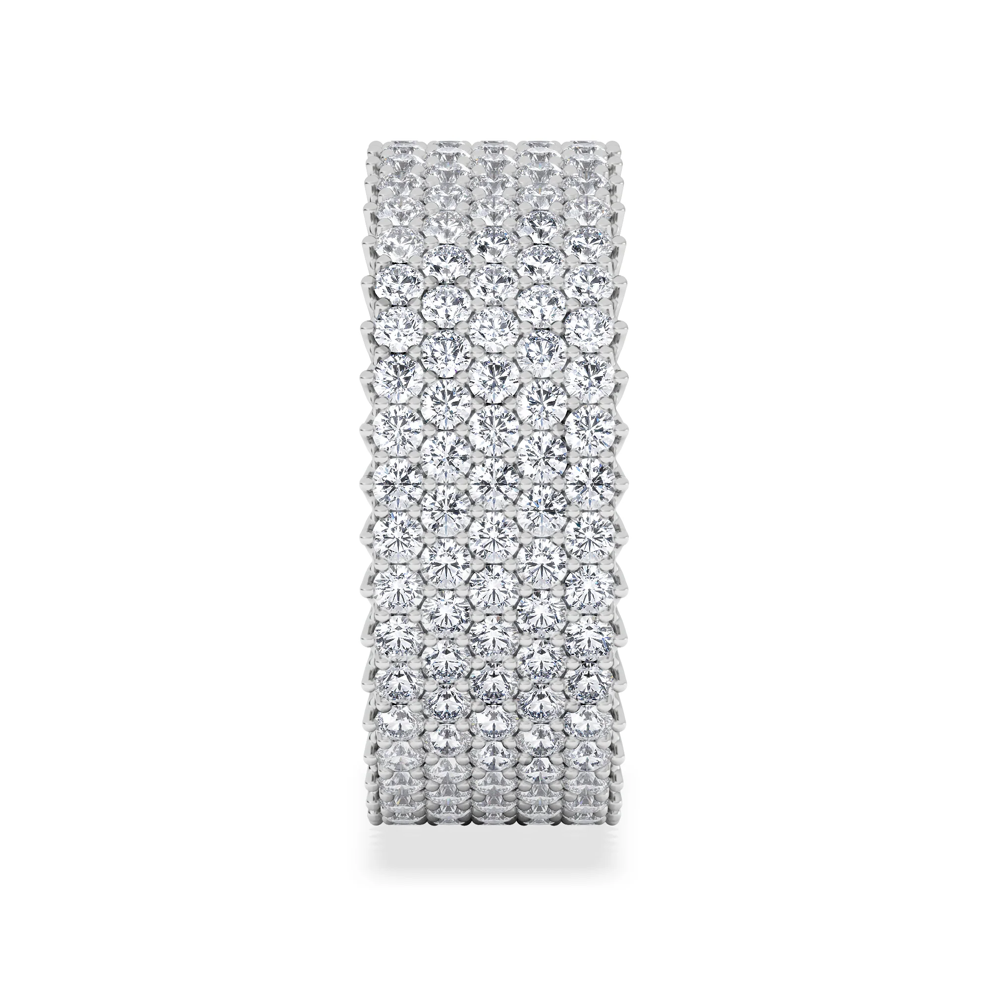 Jasmine Lab Diamond Pave Eternity Ring 3.00ct G/VS in Platinum - Image 5