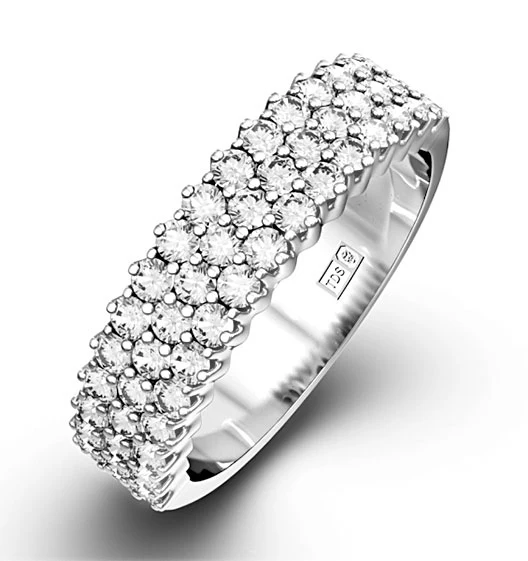 JASMINE PLATINUM Diamond ETERNITY RING 1.00CT G/VS