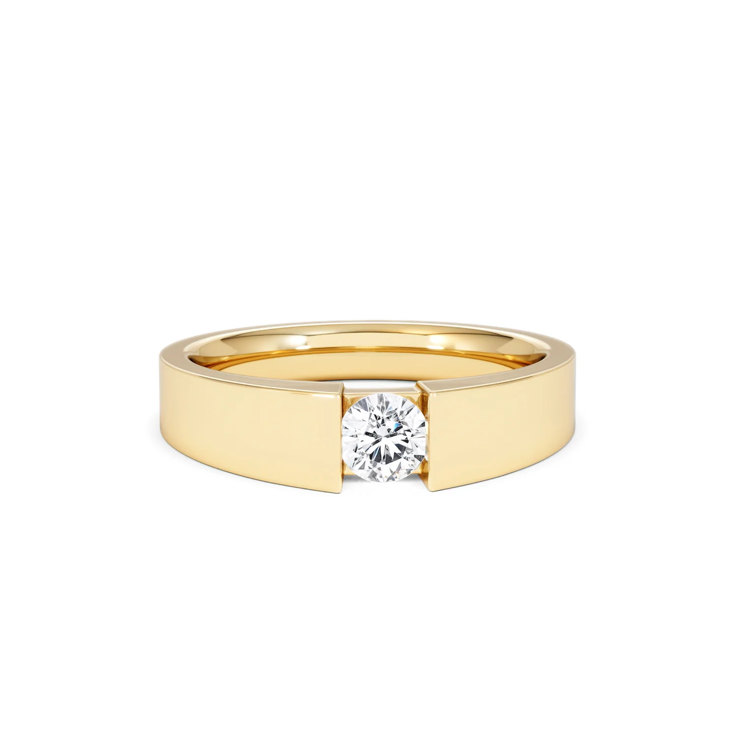 Jessica 0.25ct Round Cut Lab Diamond Solitaire Engagement Ring in 18K Gold Vermeil - Image 10