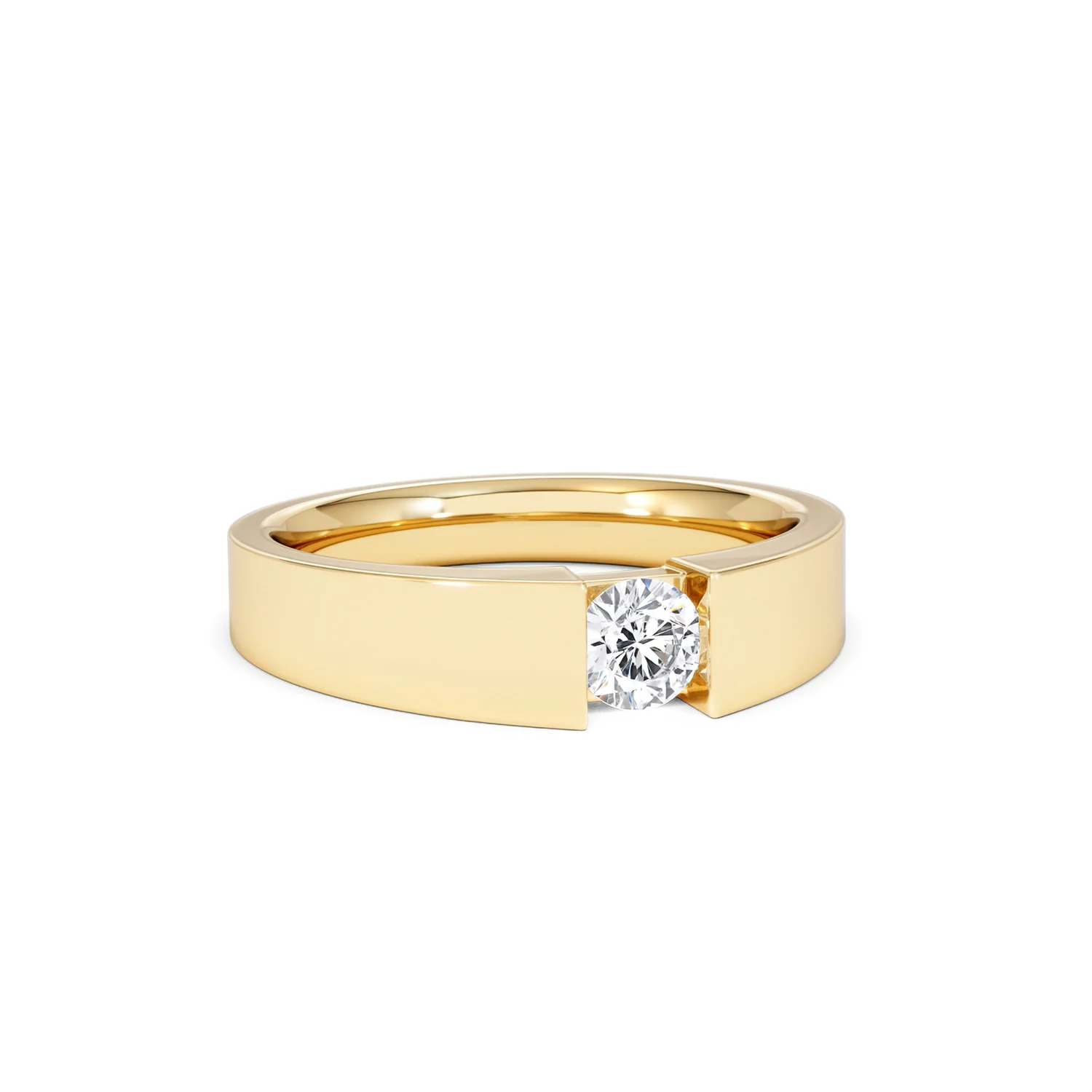 Jessica 0.25ct Round Cut Lab Diamond Solitaire Engagement Ring in 18K Gold Vermeil - Image 13