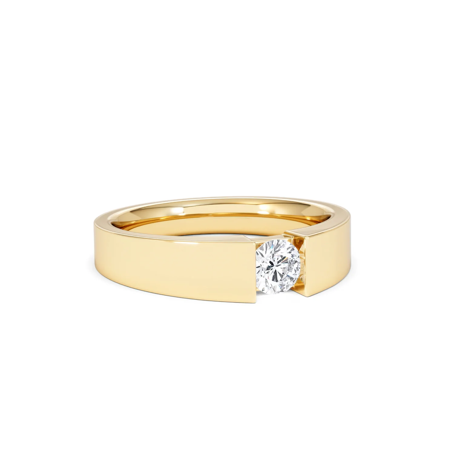 Jessica 0.25ct Round Cut Lab Diamond Solitaire Engagement Ring in 18K Gold Vermeil - Image 14