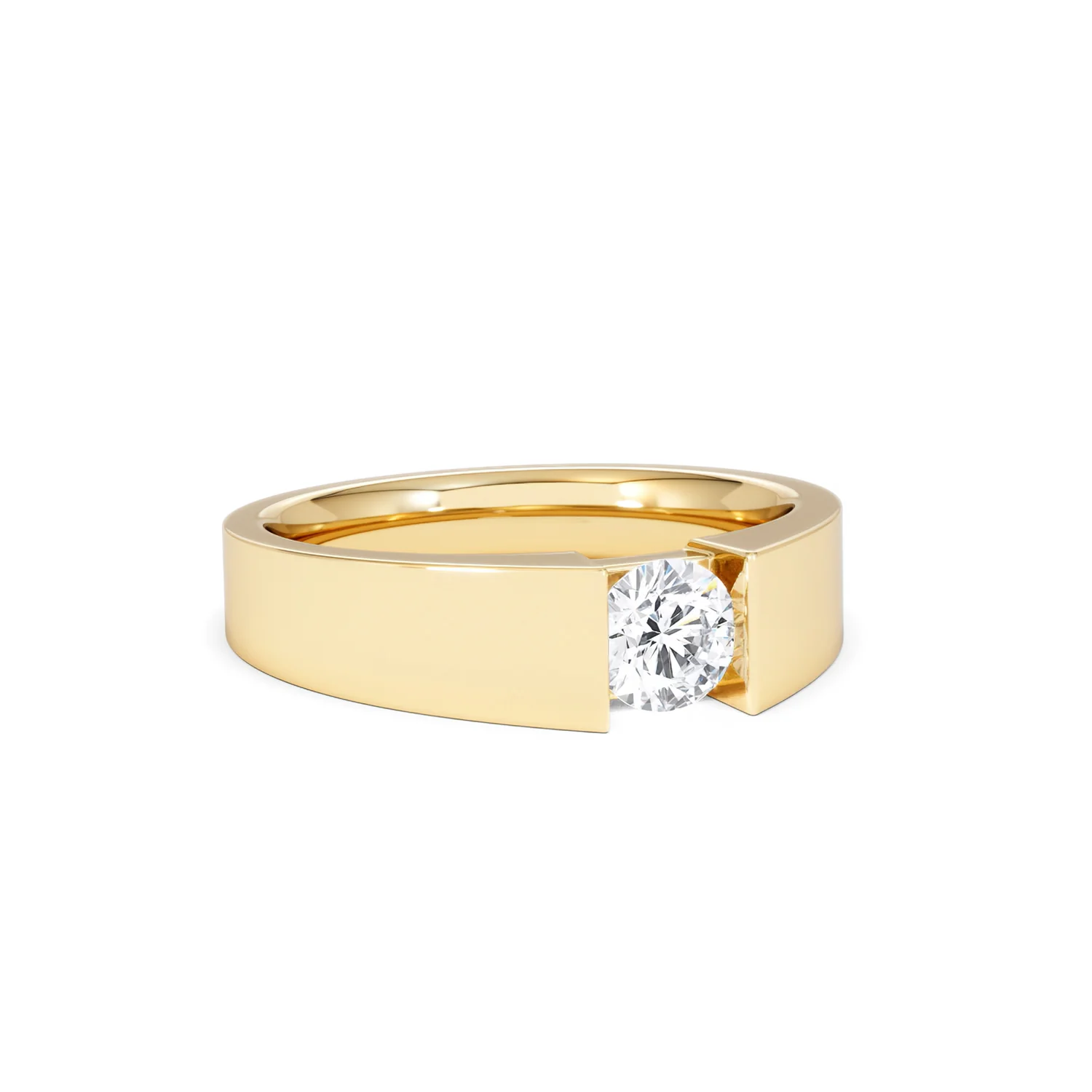 Jessica 0.50ct Round Cut Lab Diamond Solitaire Engagement Ring in 18K Gold Vermeil - Image 14