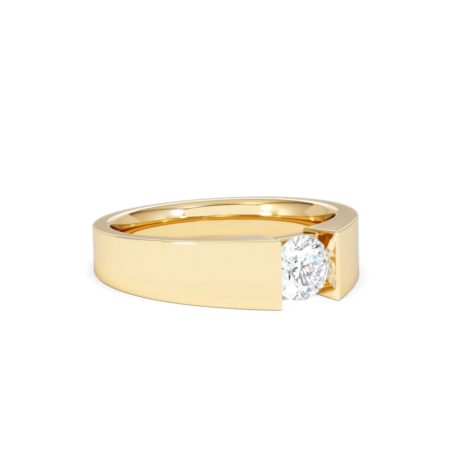 Jessica 0.50ct Round Cut Lab Diamond Solitaire Engagement Ring in 18K Gold Vermeil - Image 16