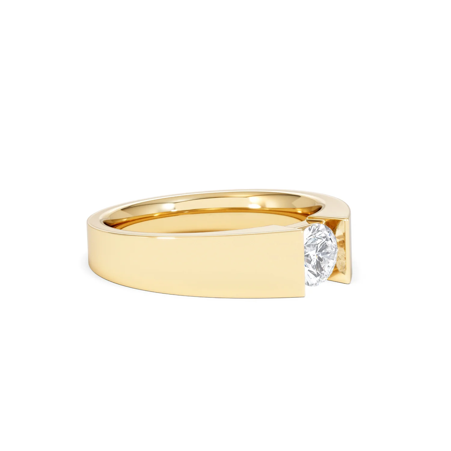Jessica 0.50ct Round Cut Lab Diamond Solitaire Engagement Ring in 18K Gold Vermeil - Image 19