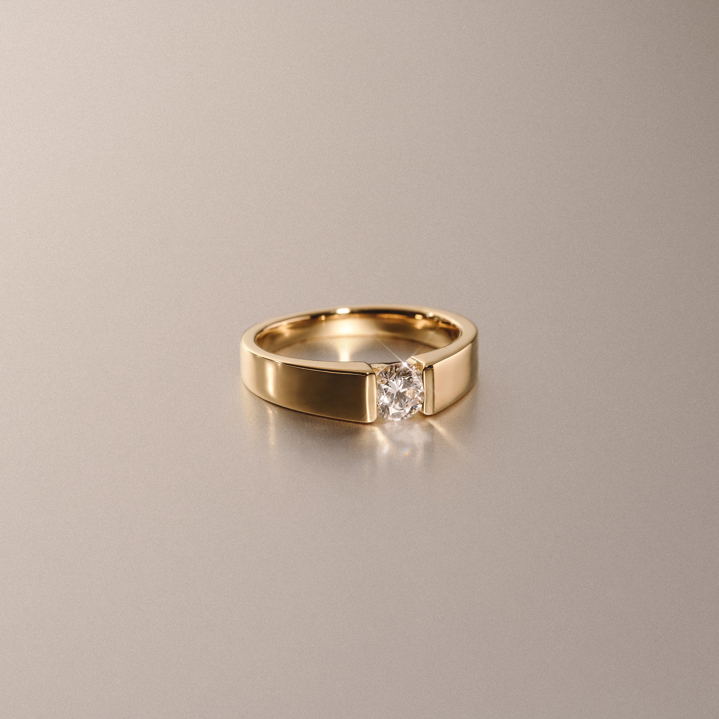Jessica 0.50ct Round Cut Lab Diamond Solitaire Engagement Ring in 18K Gold Vermeil - Image 6