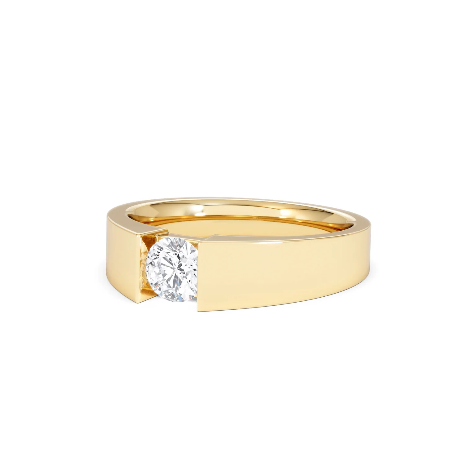 Jessica 0.50ct Round Cut Lab Diamond Solitaire Engagement Ring in 18K Gold Vermeil - Image 83