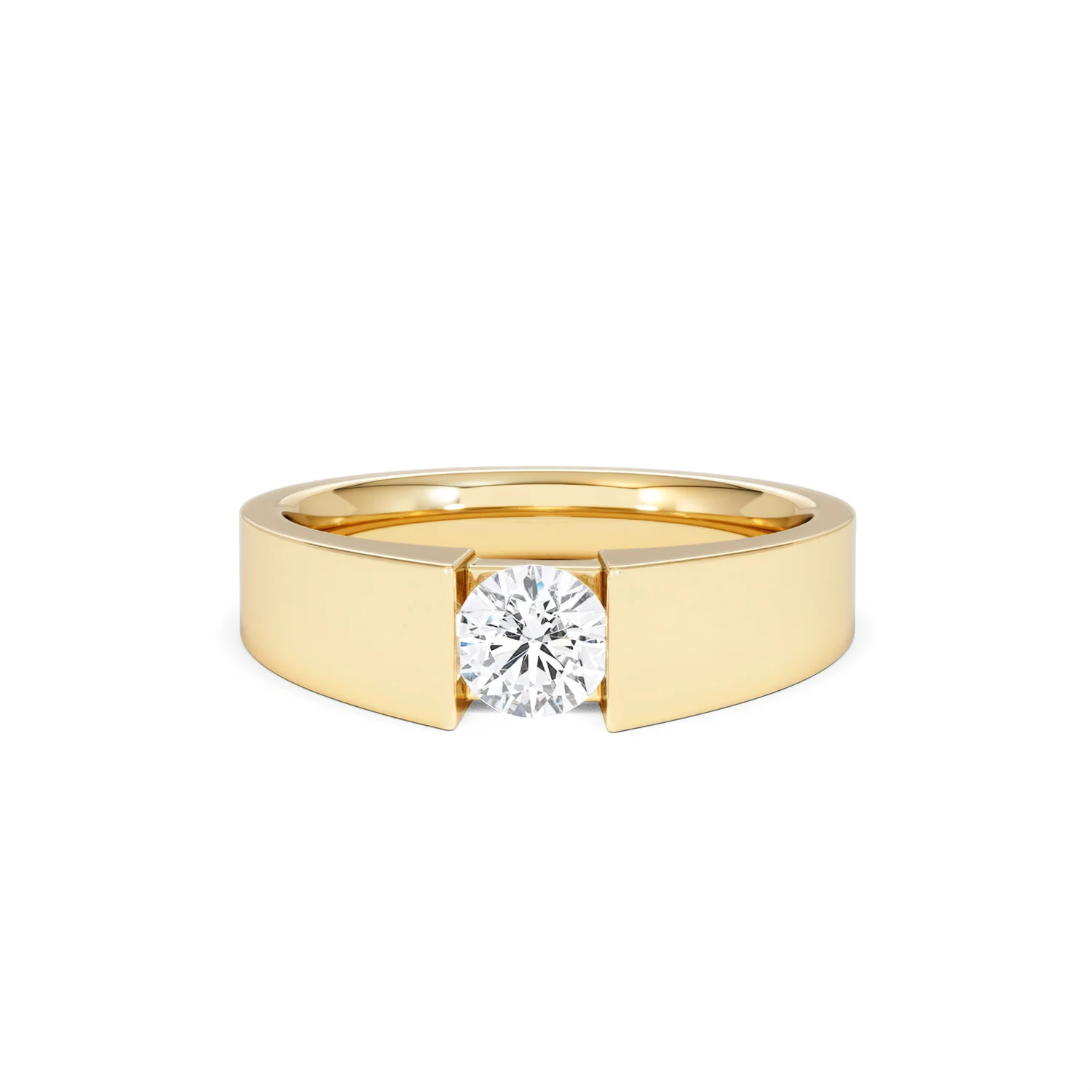 Jessica 0.50ct Round Cut Lab Diamond Solitaire Engagement Ring in 18K Gold Vermeil - Image 88