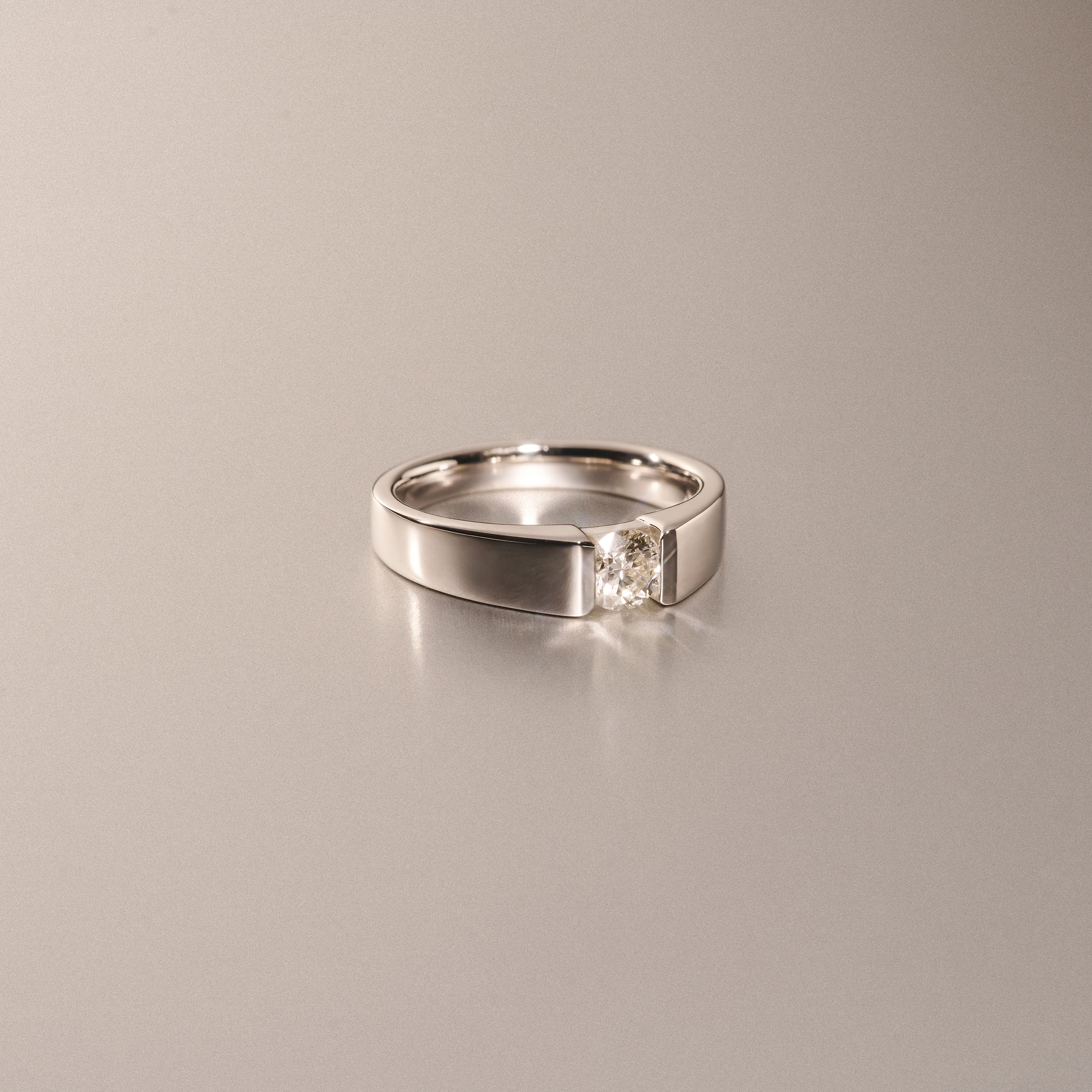 Jessica 0.50ct Round Cut Lab Diamond Solitaire Engagement Ring in 9K White Gold - Image 6