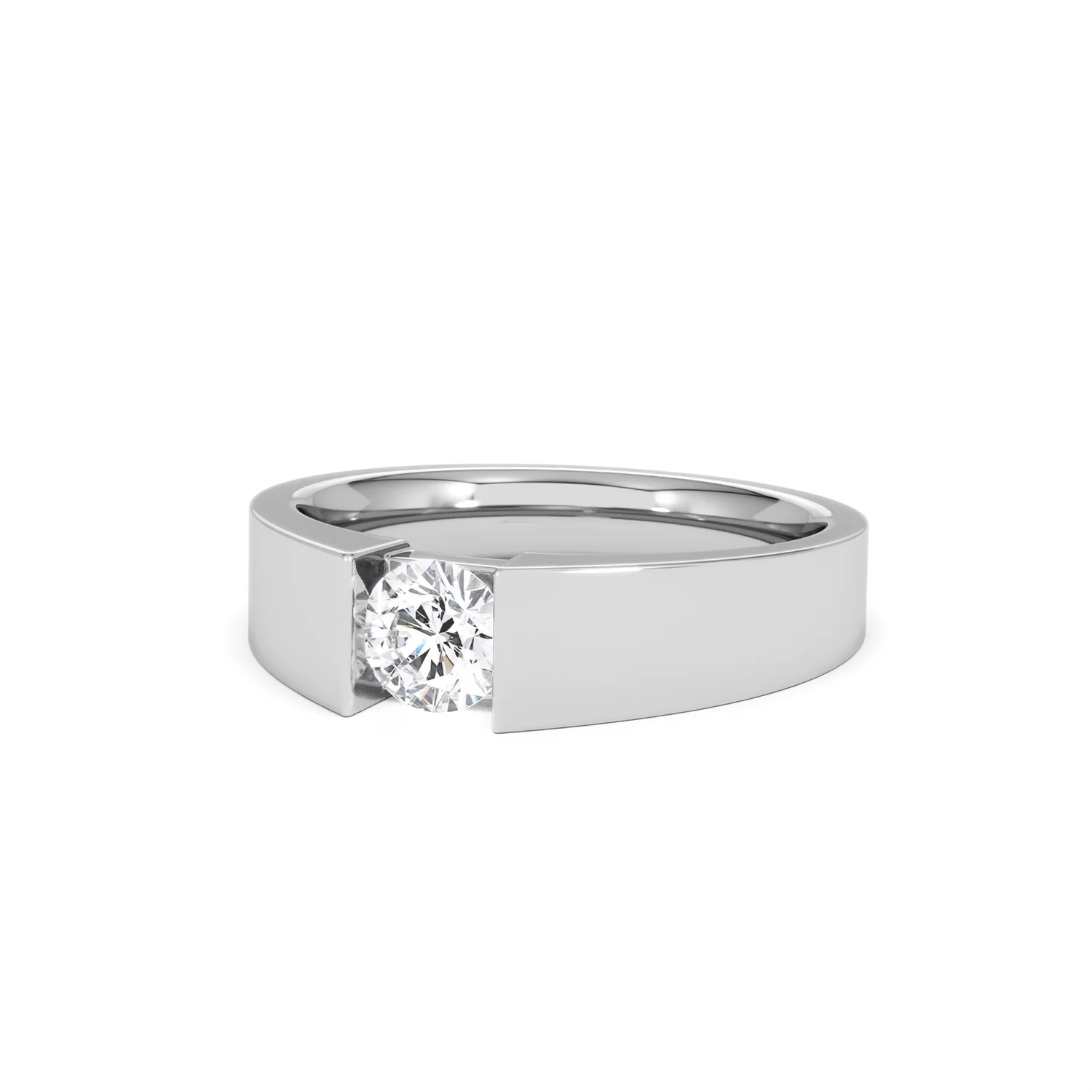 Jessica 0.50ct Round Cut Lab Diamond Solitaire Engagement Ring in 9K White Gold - Image 84