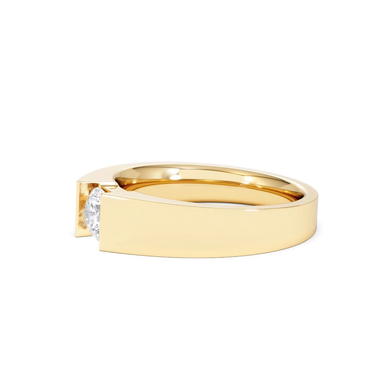 Jessica 0.50ct Round Cut Lab Diamond Solitaire Engagement Ring in 9K Yellow Gold - Image 75