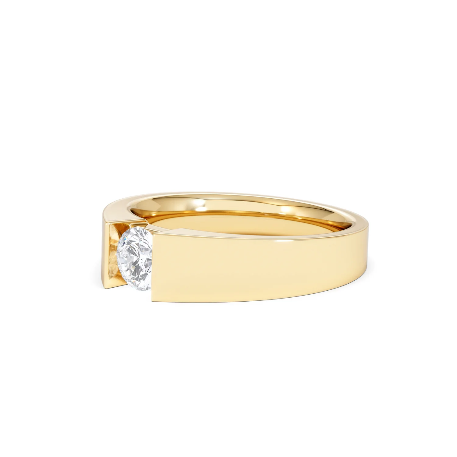 Jessica 0.50ct Round Cut Lab Diamond Solitaire Engagement Ring in 9K Yellow Gold - Image 79
