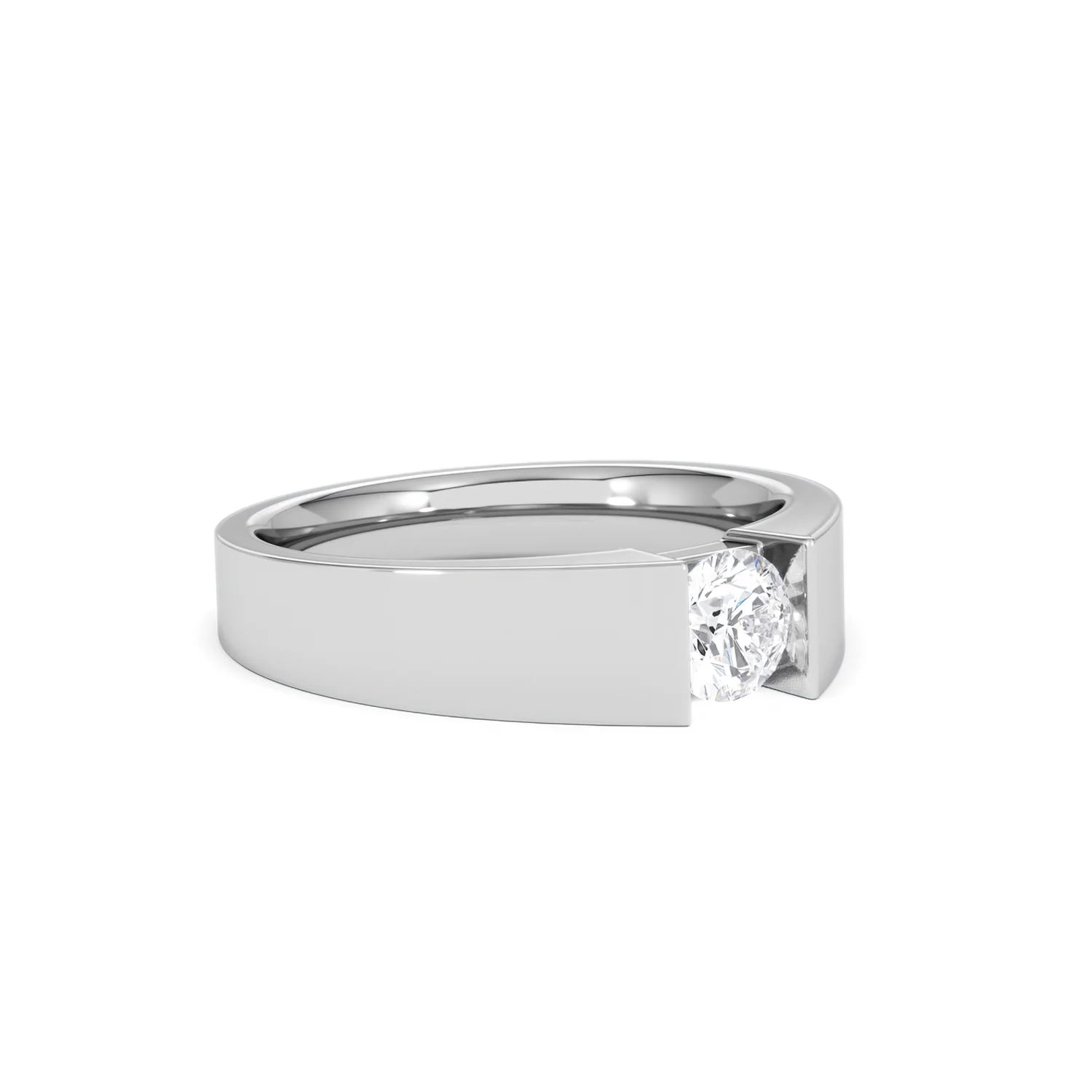 Jessica 0.50ct Round Cut Lab Diamond Solitaire Engagement Ring in Sterling Silver - Image 16