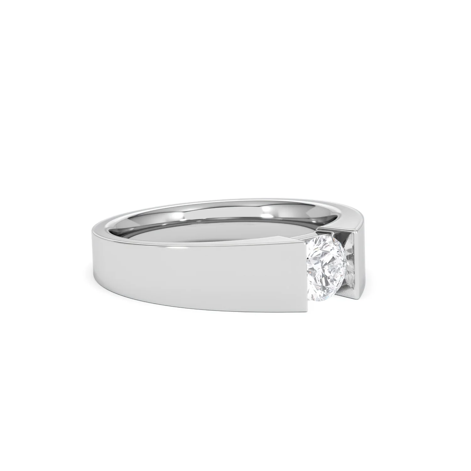 Jessica 0.50ct Round Cut Lab Diamond Solitaire Engagement Ring in Sterling Silver - Image 17
