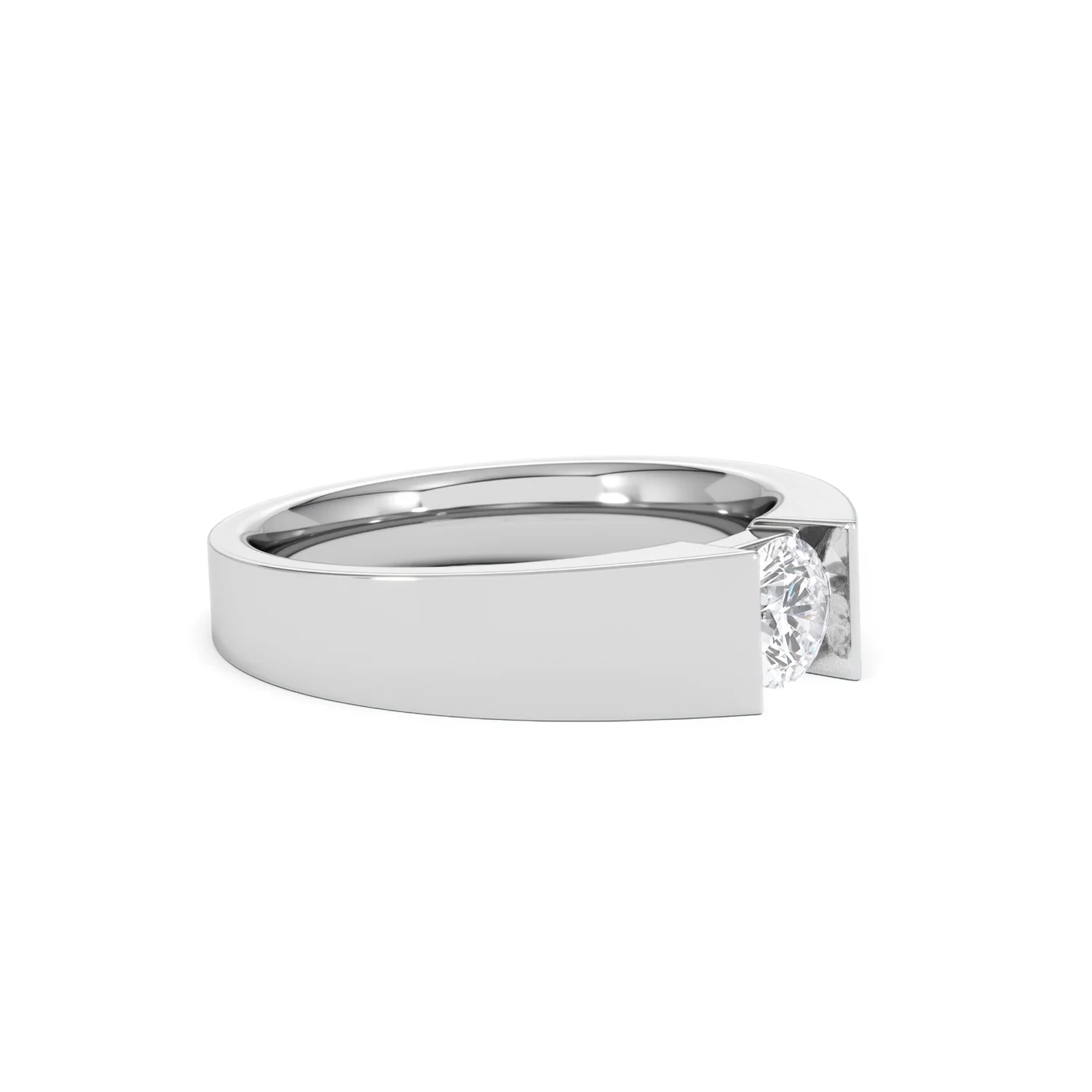 Jessica 0.50ct Round Cut Lab Diamond Solitaire Engagement Ring in Sterling Silver - Image 19