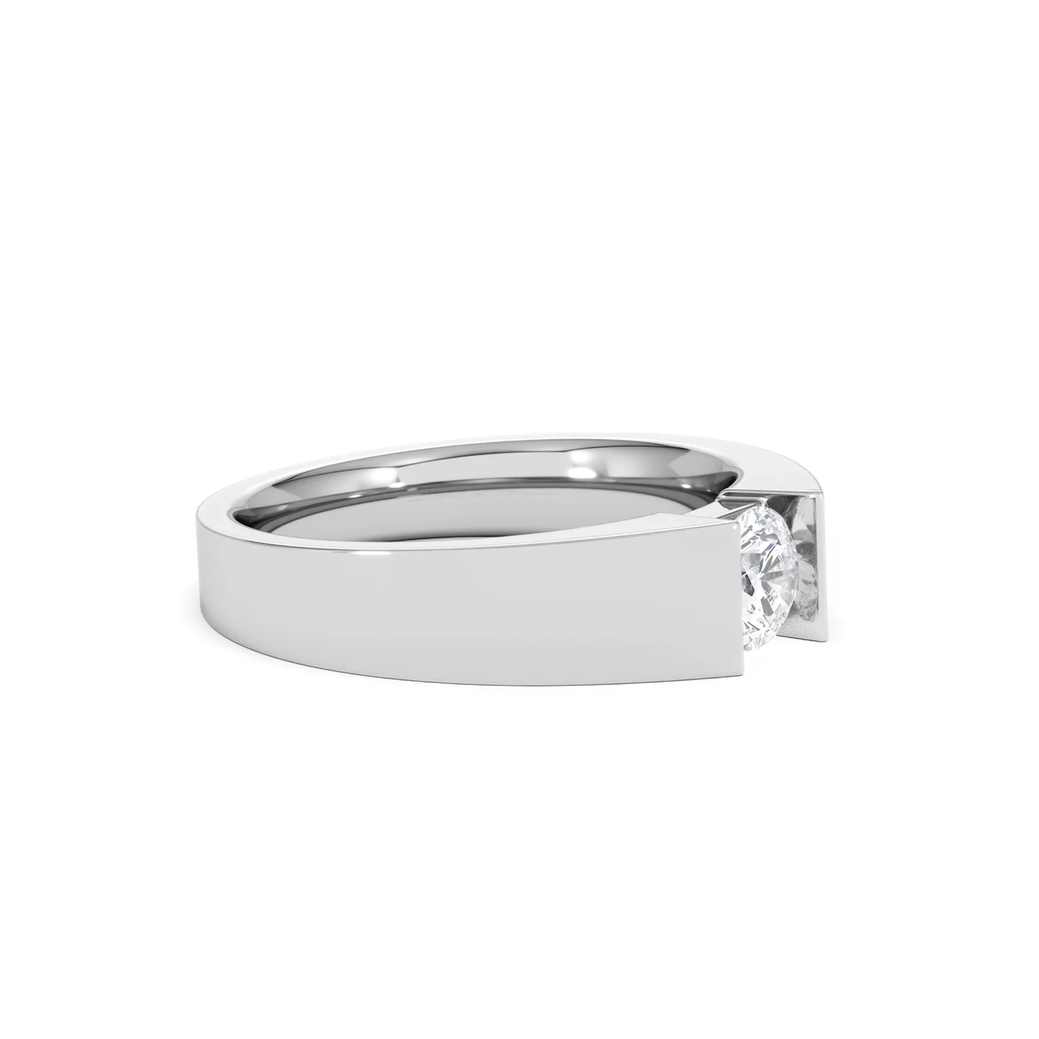 Jessica 0.50ct Round Cut Lab Diamond Solitaire Engagement Ring in Sterling Silver - Image 20