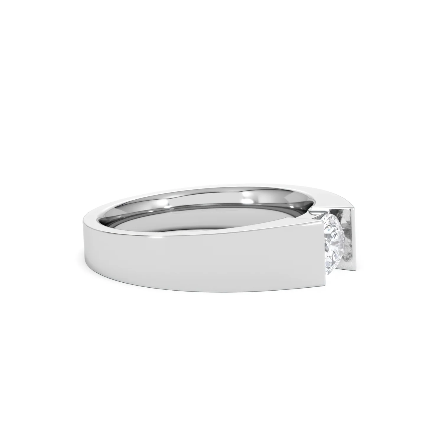 Jessica 0.50ct Round Cut Lab Diamond Solitaire Engagement Ring in Sterling Silver - Image 21