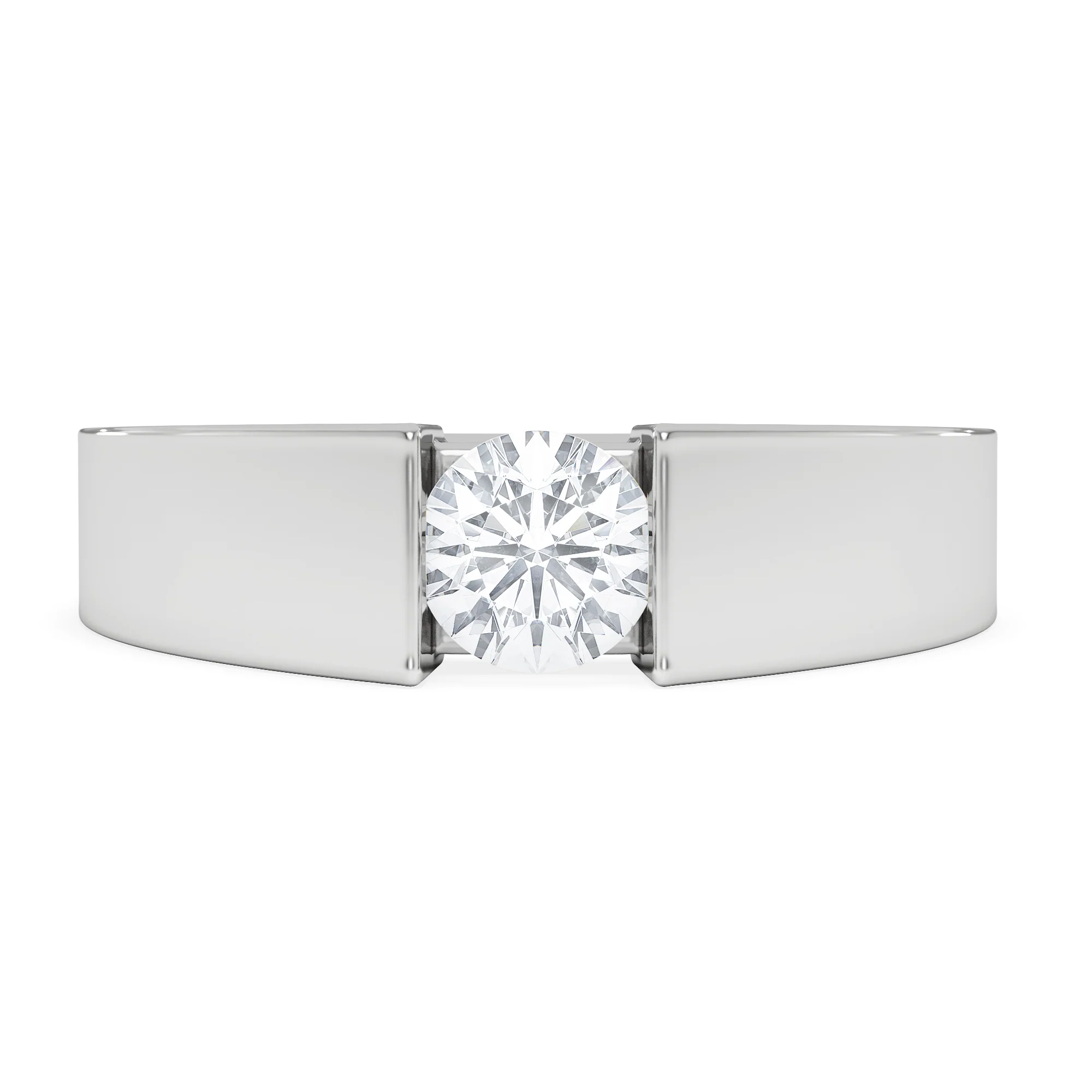 Jessica 0.50ct Round Cut Lab Diamond Solitaire Engagement Ring in Sterling Silver - Image 6