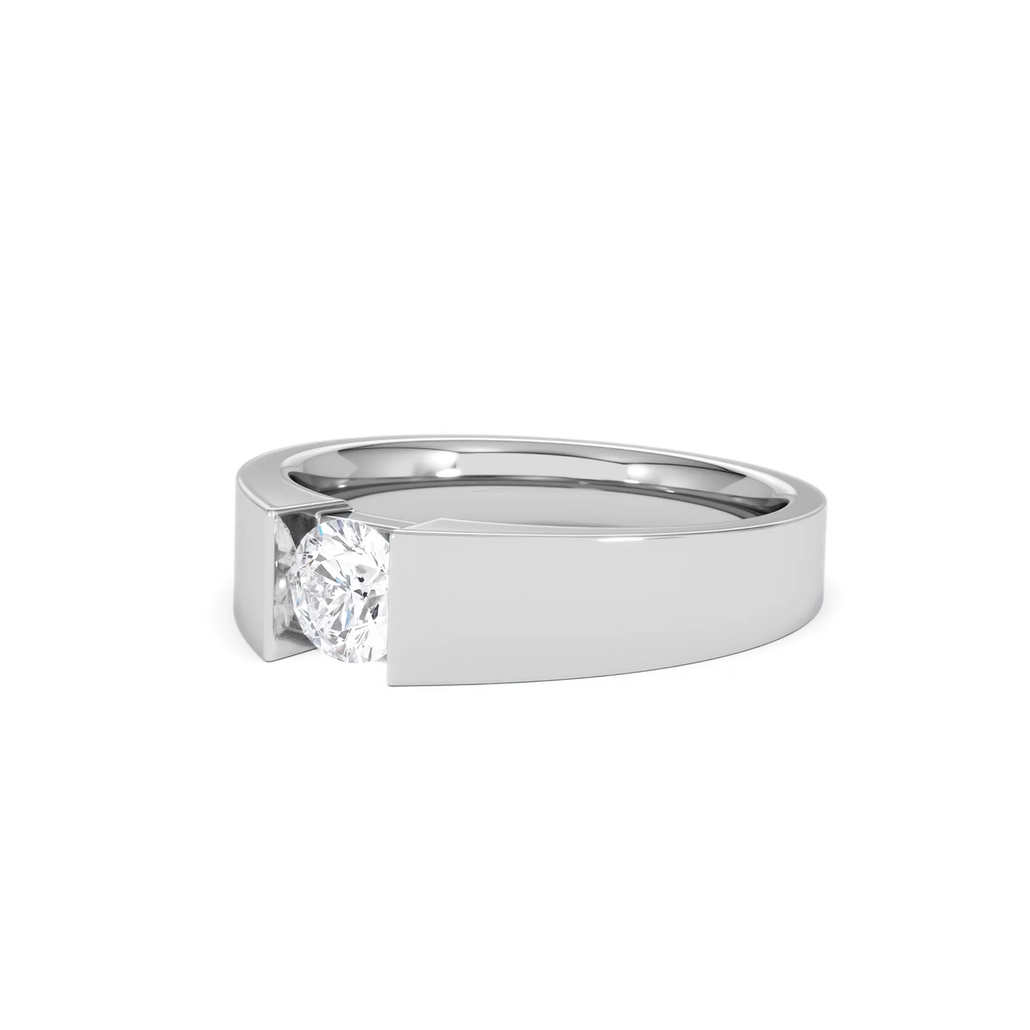 Jessica 0.50ct Round Cut Lab Diamond Solitaire Engagement Ring in Sterling Silver - Image 80