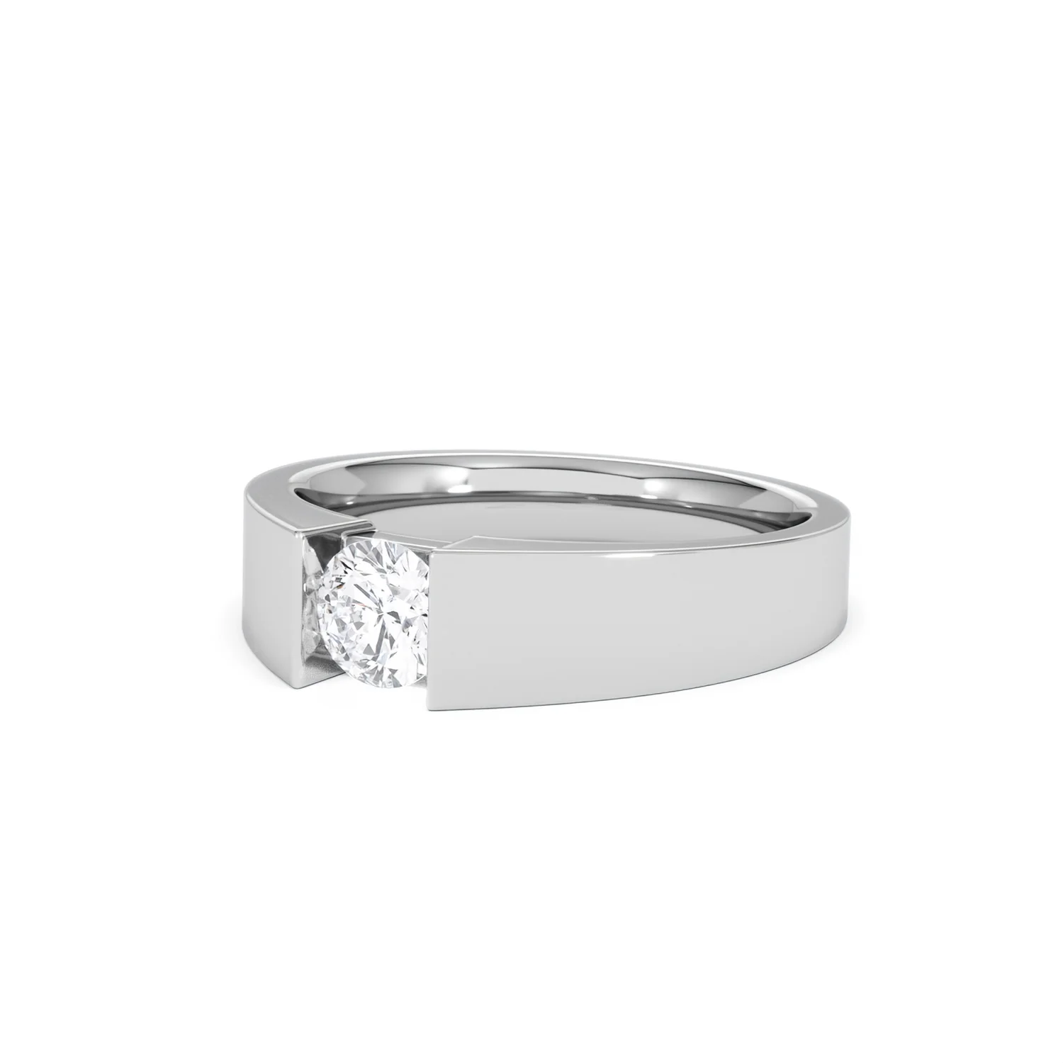 Jessica 0.50ct Round Cut Lab Diamond Solitaire Engagement Ring in Sterling Silver - Image 81
